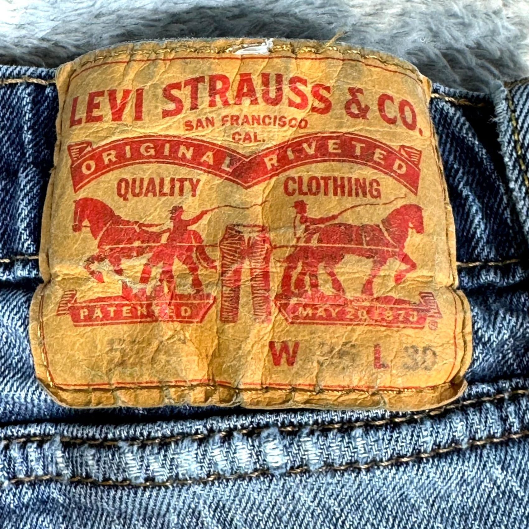 Levi's Levi's 514 Jeans Mens 36X30 Blue Denim 5-Pocket Straight Zip Fly Button Closure Classic Casual Modern Outdoor Mens Jeans 514 Size US 36 / EU 52 - 5 Thumbnail