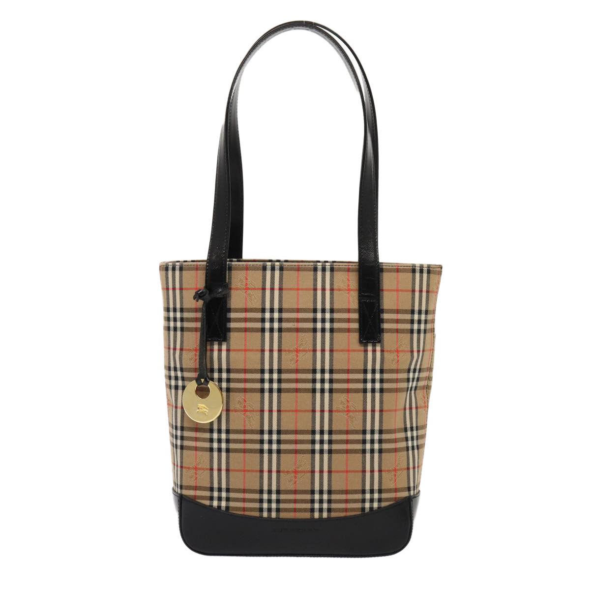 Burberry Nova Check Beige Canvas Tote Bag (Pre-Owned) Size ONE SIZE - 1 Thumbnail