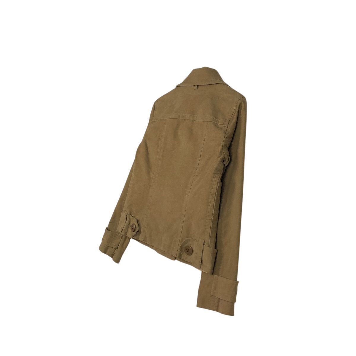Burberry 🔥RICH BROWN CHORE CROPPED BIKER JACKET BURBERRY LONDON Size XS / US 0-2 / IT 36-38 - 12 Thumbnail