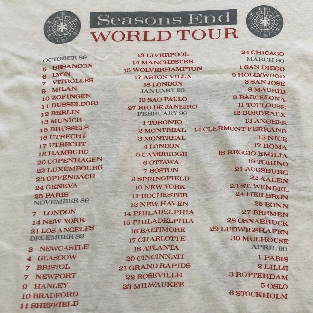Band Tees × Vintage Vintage 80’s Marillion Seasons End world tour shirt Size US L / EU 52-54 / 3 - 4 Thumbnail