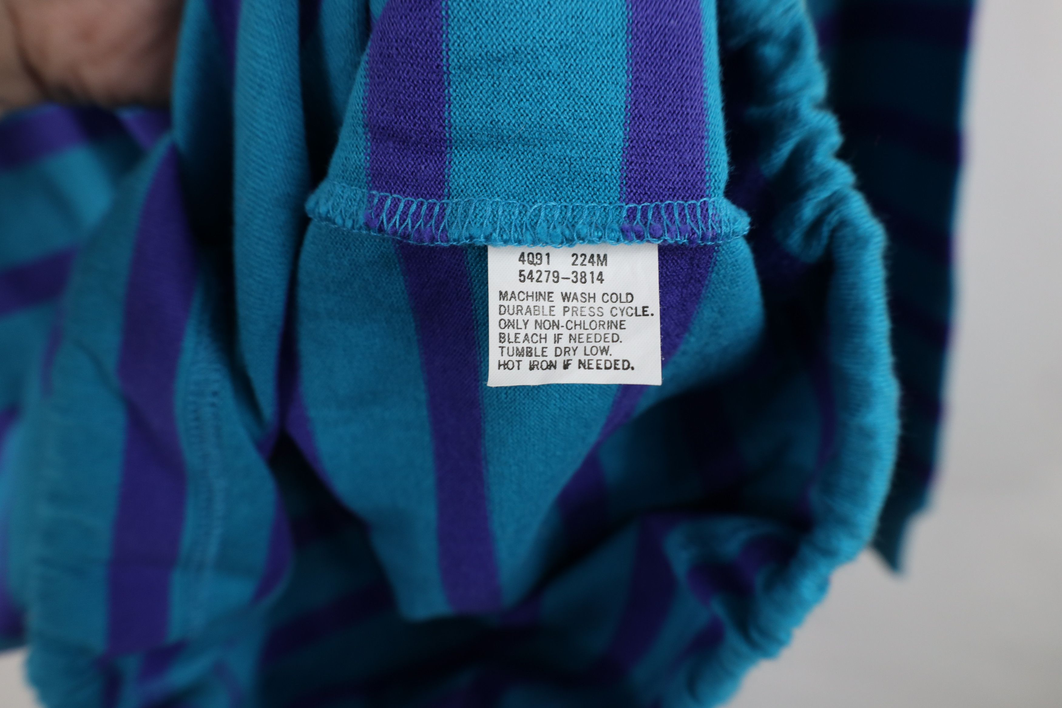 Dockers Vintage 90s Dockers Levis Striped Baggy Fit Pullover T-Shirt Size L / US 10 / IT 46 - 10 Thumbnail