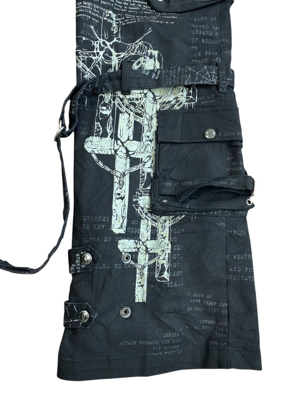 Japanese Brand Y2K H.Anachy Punk Bondage Pants Size US 34 / EU 50 - 7 Thumbnail