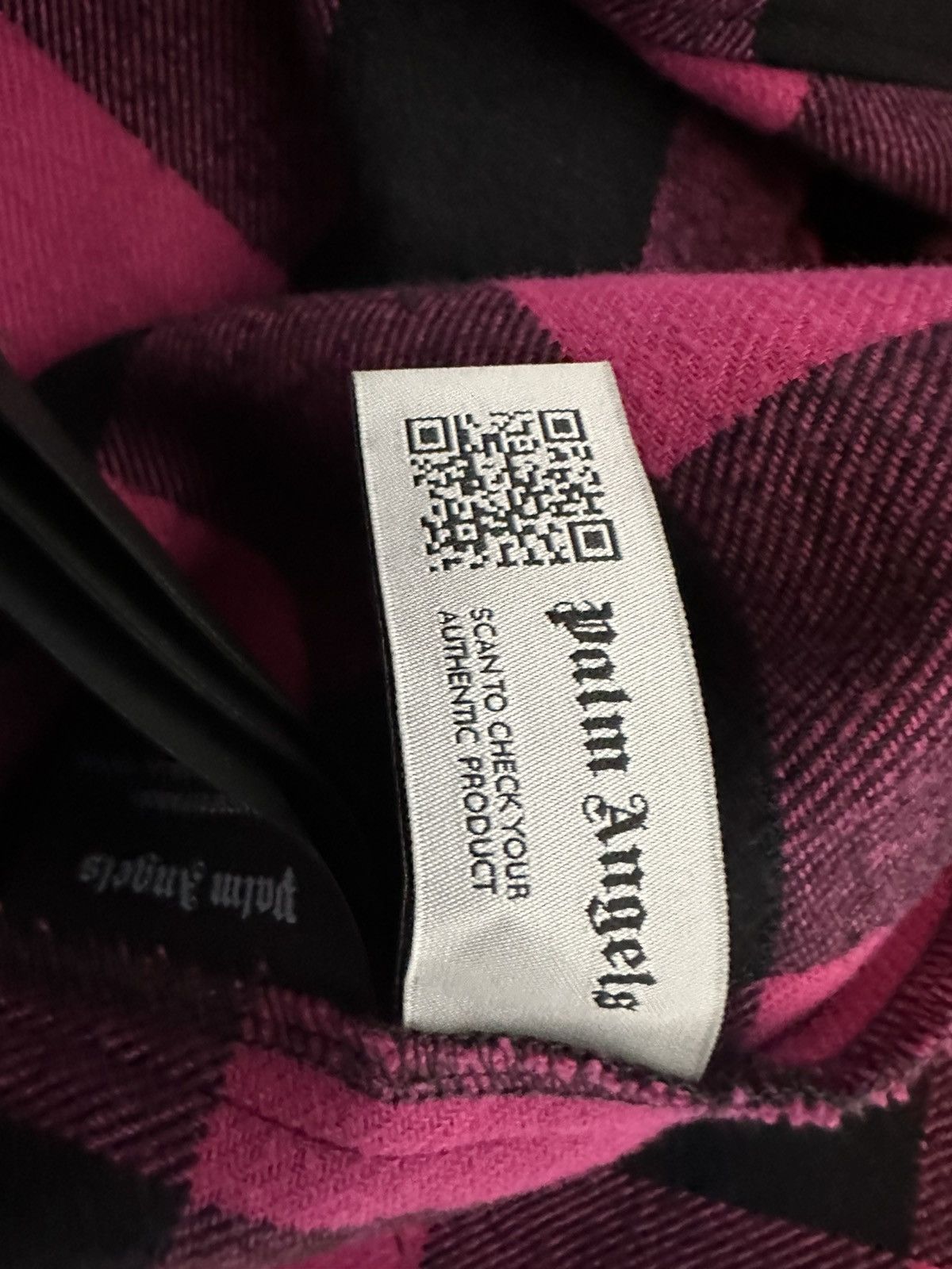 Palm Angels Palm angel curved logo check flannel pre owned medium Size US M / EU 48-50 / 2 - 4 Thumbnail
