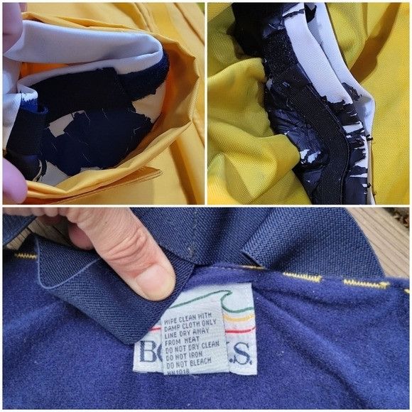 Vintage Vintage 90s High Vis Visability Yellow Nylon BoatUS Boating Size US S / EU 44-46 / 1 - 7 Thumbnail