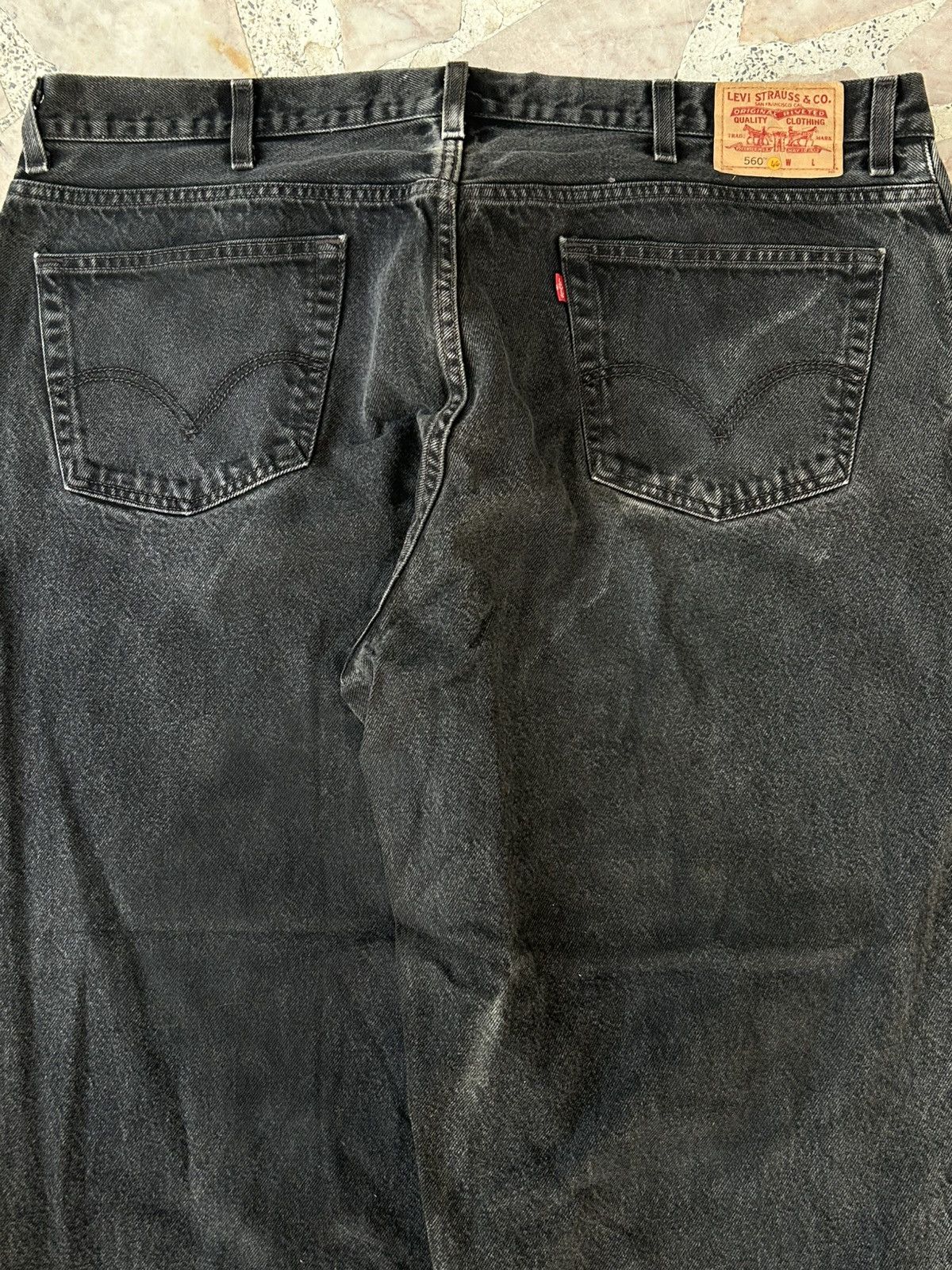 Levi's Levis 560 W46 Superblack Denim Jeans Size US 44 / EU 60 - 9 Thumbnail