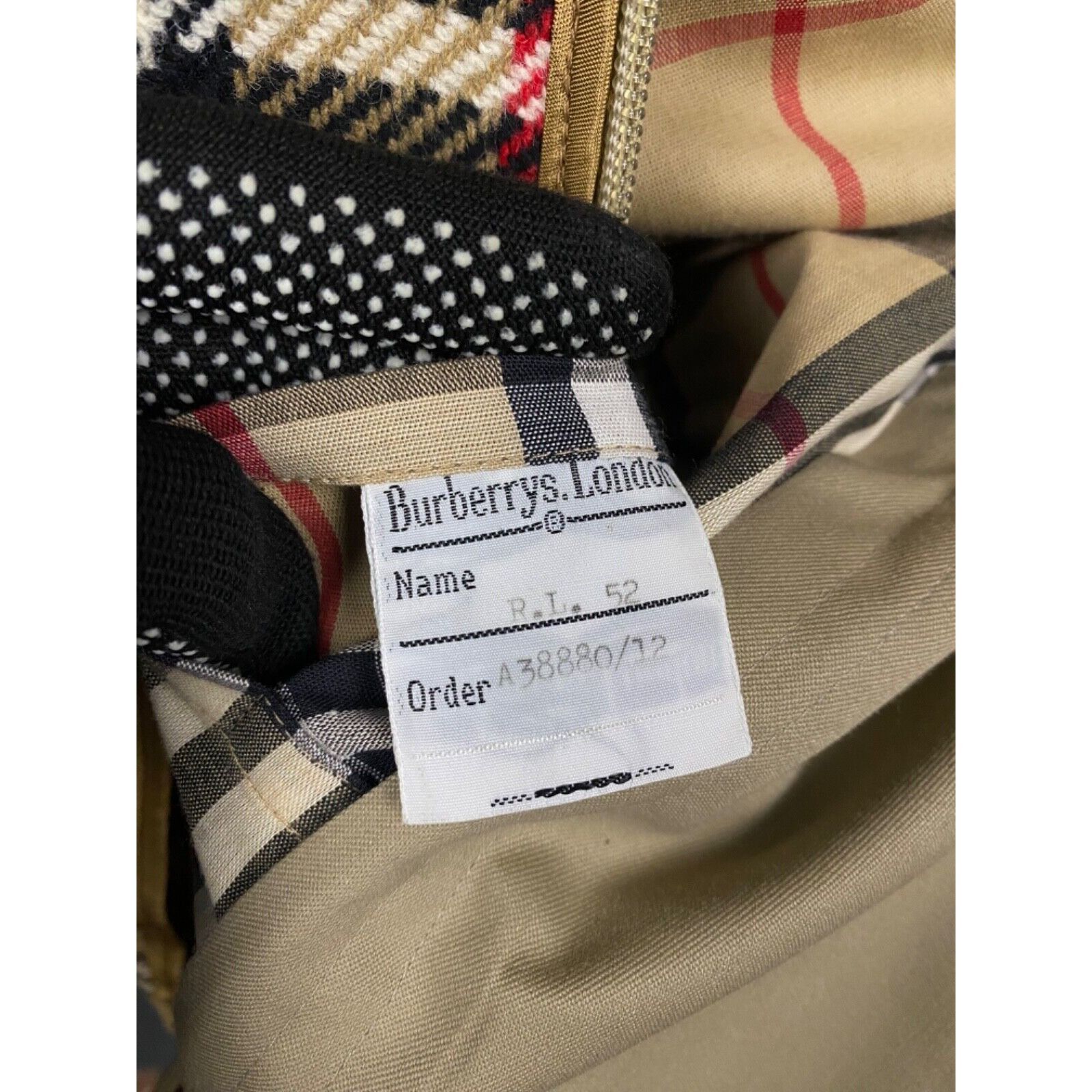 Burberry Burberry + Wool Liner Nova Check Men's Beige Trench Coat Siz Size US L / EU 52-54 / 3 - 13 Thumbnail