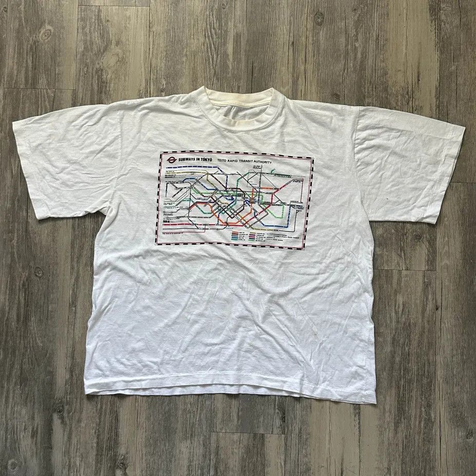 Other Vintage Tokyo Japan Subway Train Station Map T-Shirt Size US L / EU 52-54 / 3 - 1 Thumbnail