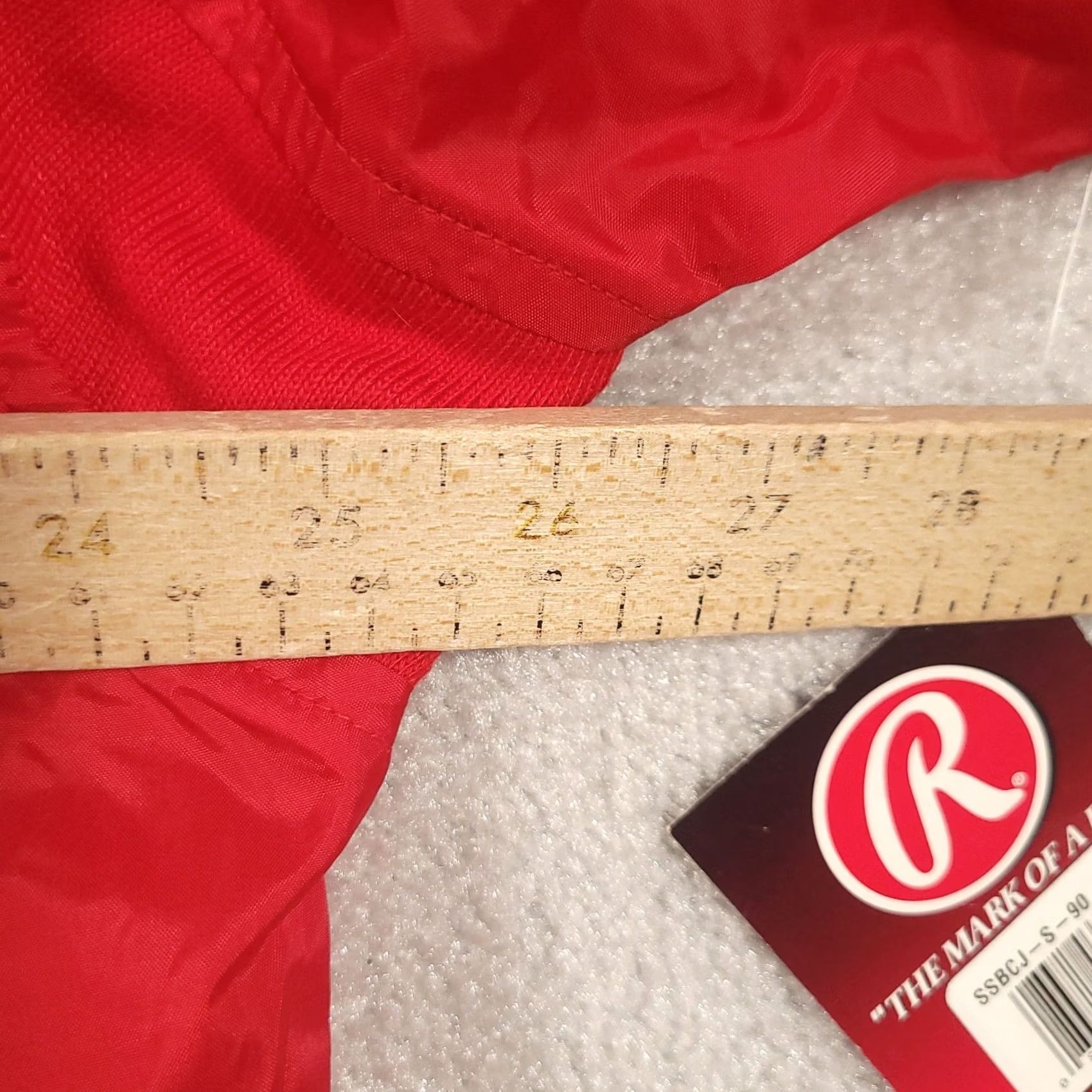 Vintage VINTAGE Rawlings Windbreaker Shirt Men’s L Red Pitching Warm Up Jacket Short Sleeve Size US L / EU 52-54 / 3 - 4 Thumbnail