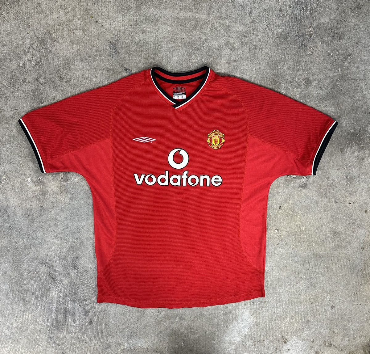Adidas × Vintage Umbro 01-02 Manchester United Soccer Jersey Kit Home RARE Size US L / EU 52-54 / 3 - 1 Thumbnail