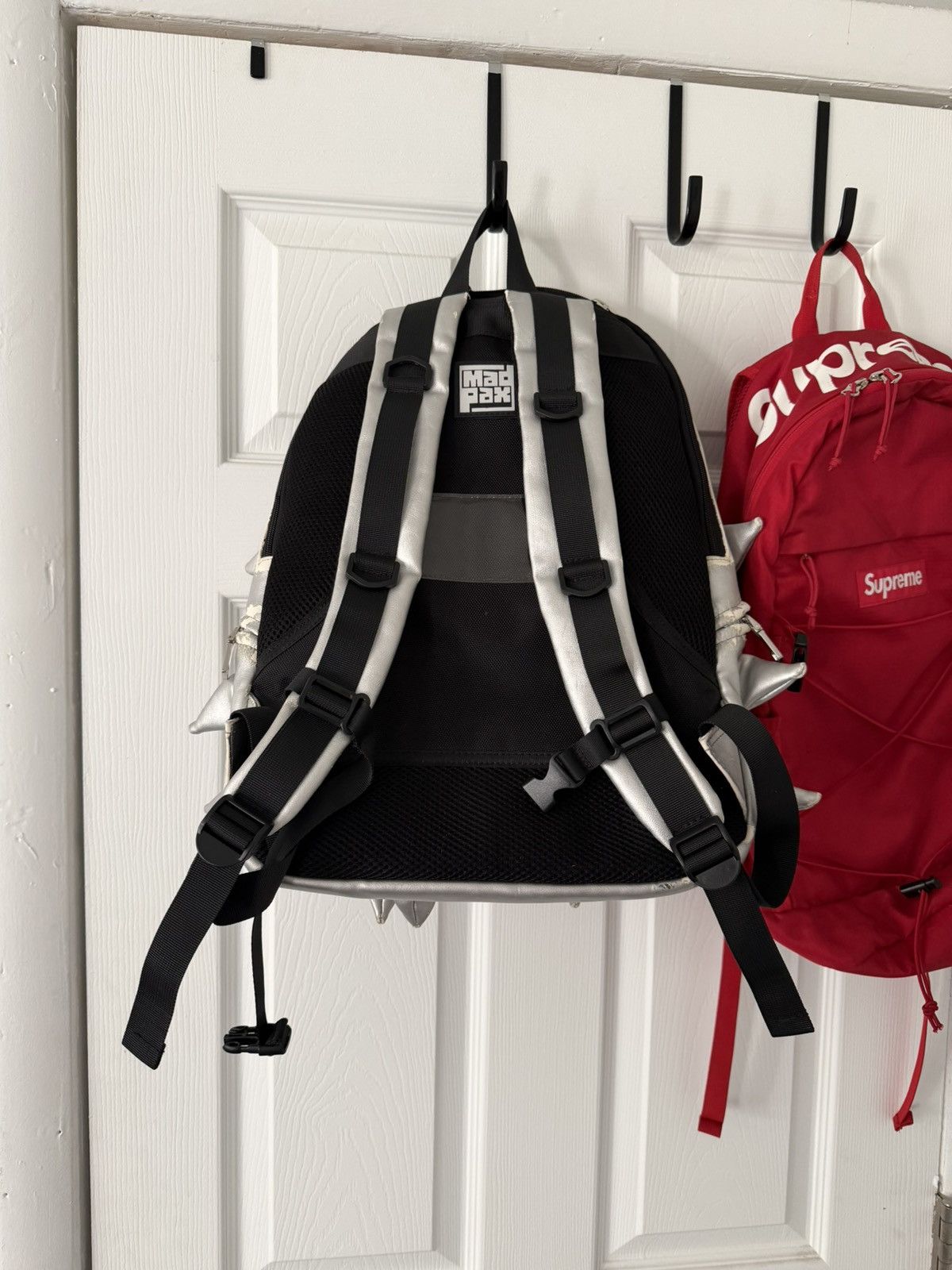 Other Silver MadPax Spiked Leather Backpack Size ONE SIZE - 4 Thumbnail