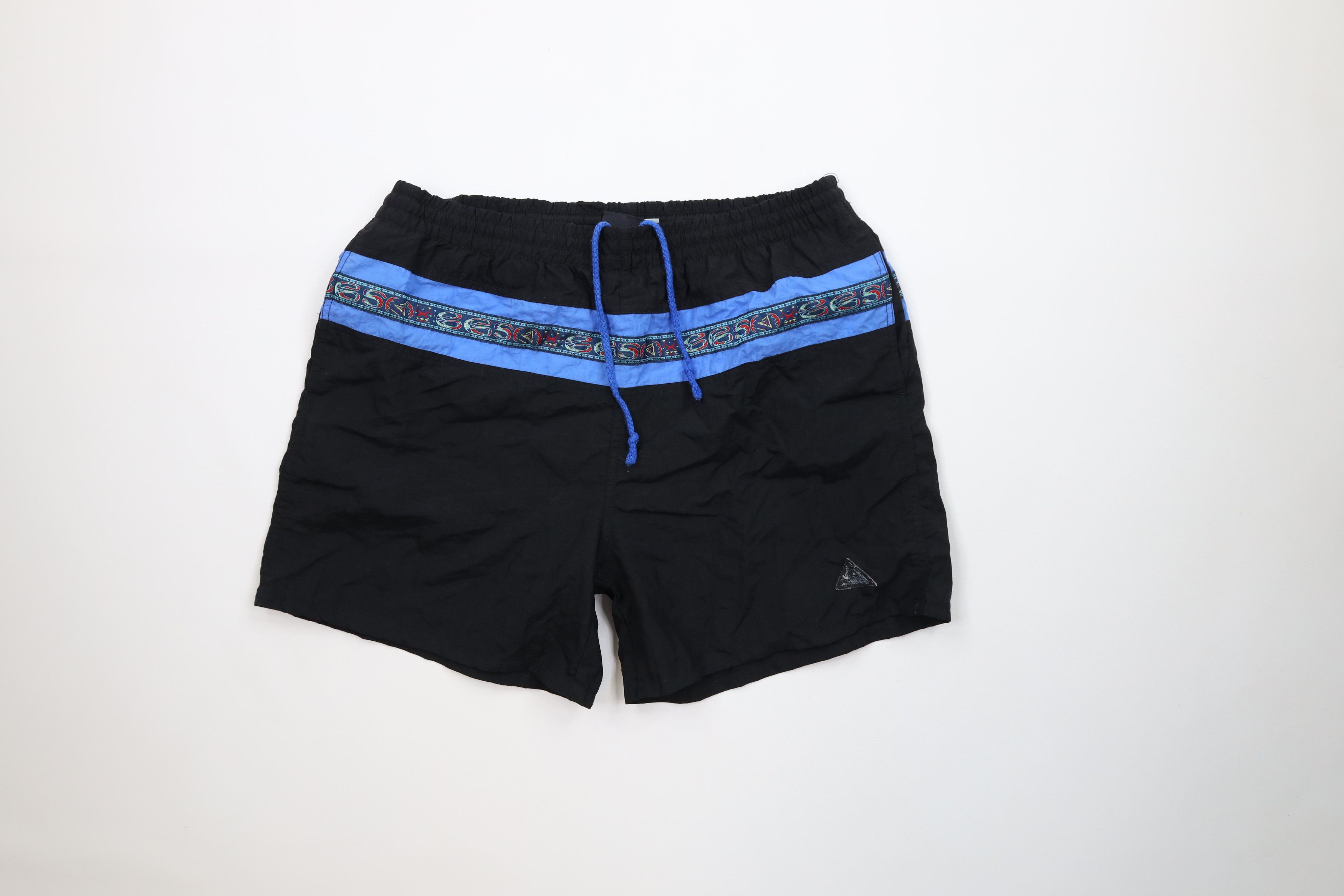 Vintage Vintage 90s Streetwear Rainbow Fiesta Lined Shorts Trunks Size US 32 / EU 48 - 1 Thumbnail