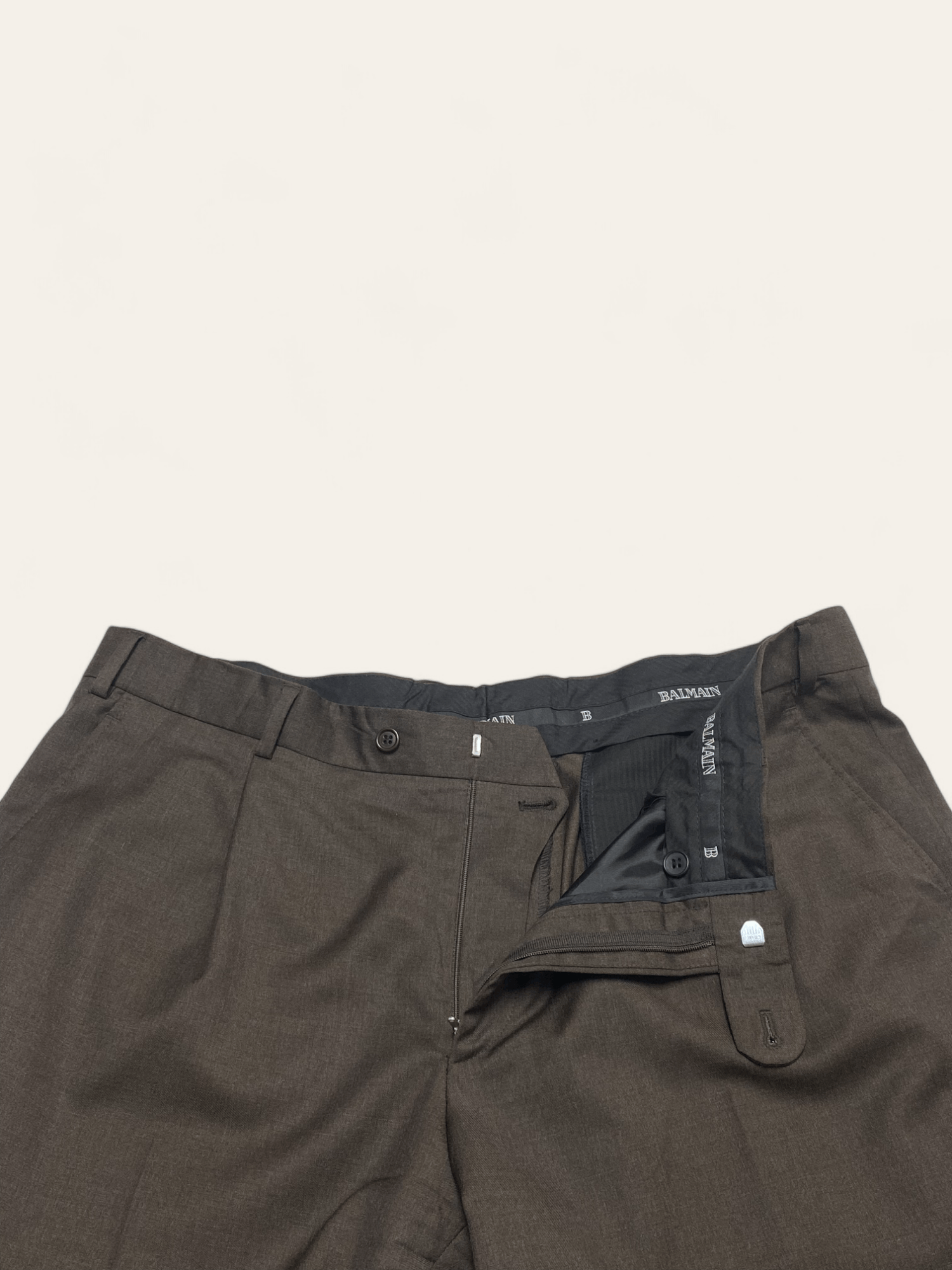 Balmain Vintage BALMAIN Brown Classic Formal Pants Trousers Size US 40 / EU 56 - 5 Thumbnail