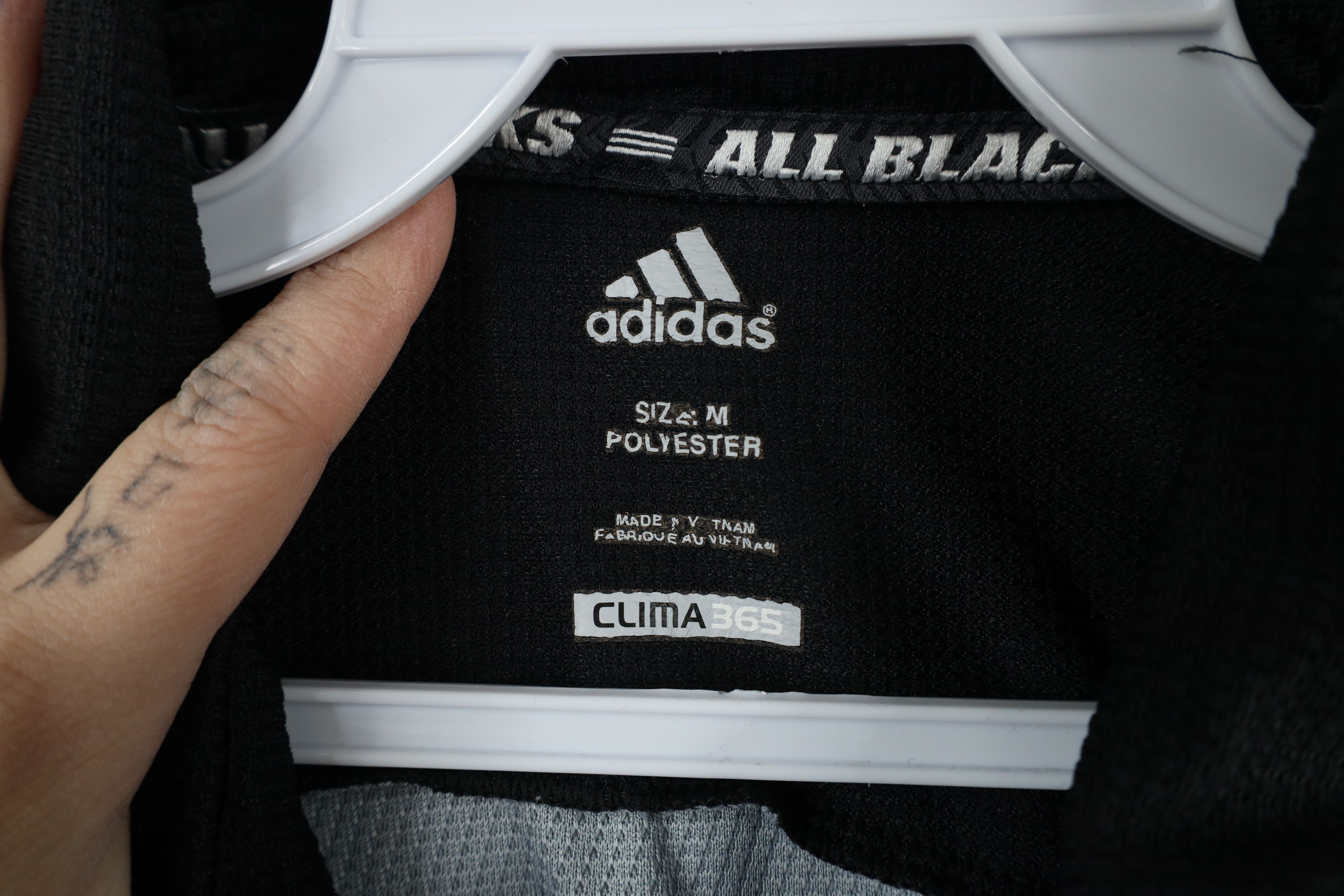 Adidas × Vintage Vintage Adidas All Blacks Collared Rugby Jersey Polo Shirt Size US M / EU 48-50 / 2 - 9 Thumbnail