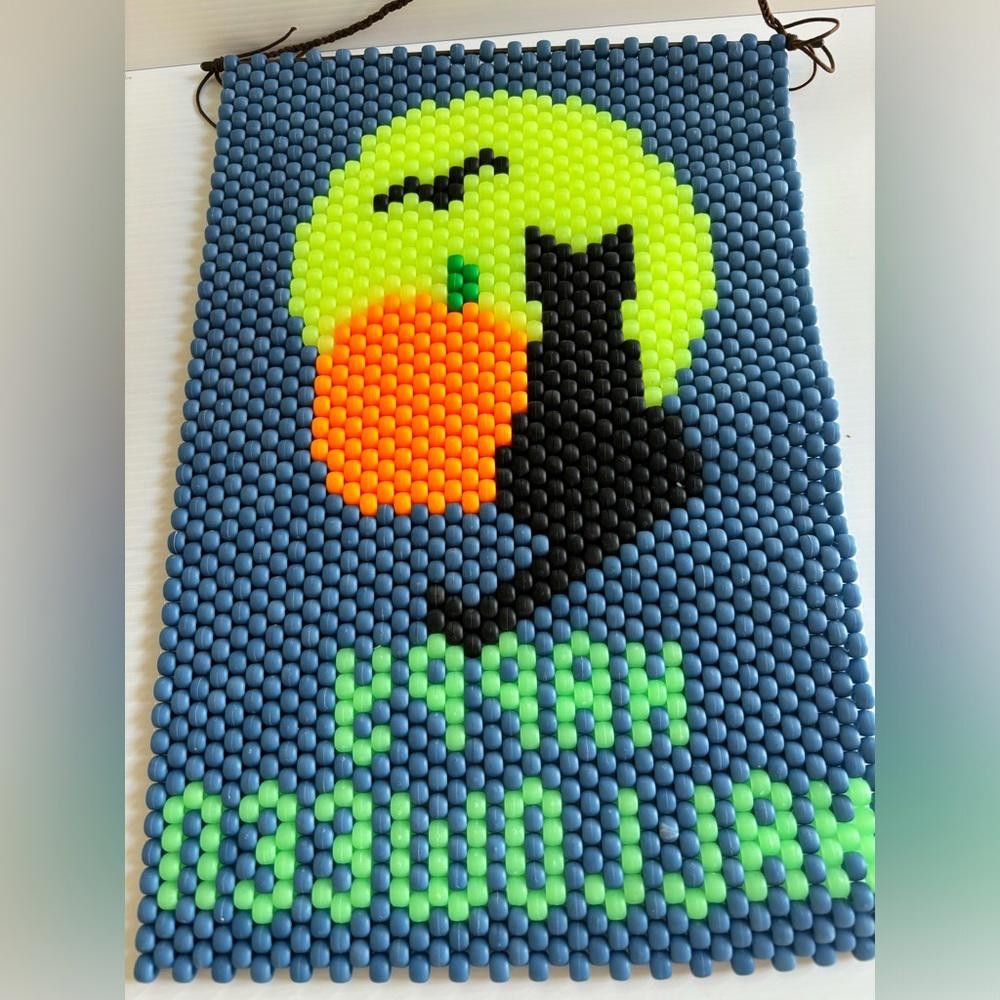 Designer Happy Halloween beaded wall decor Size ONE SIZE - 1 Thumbnail