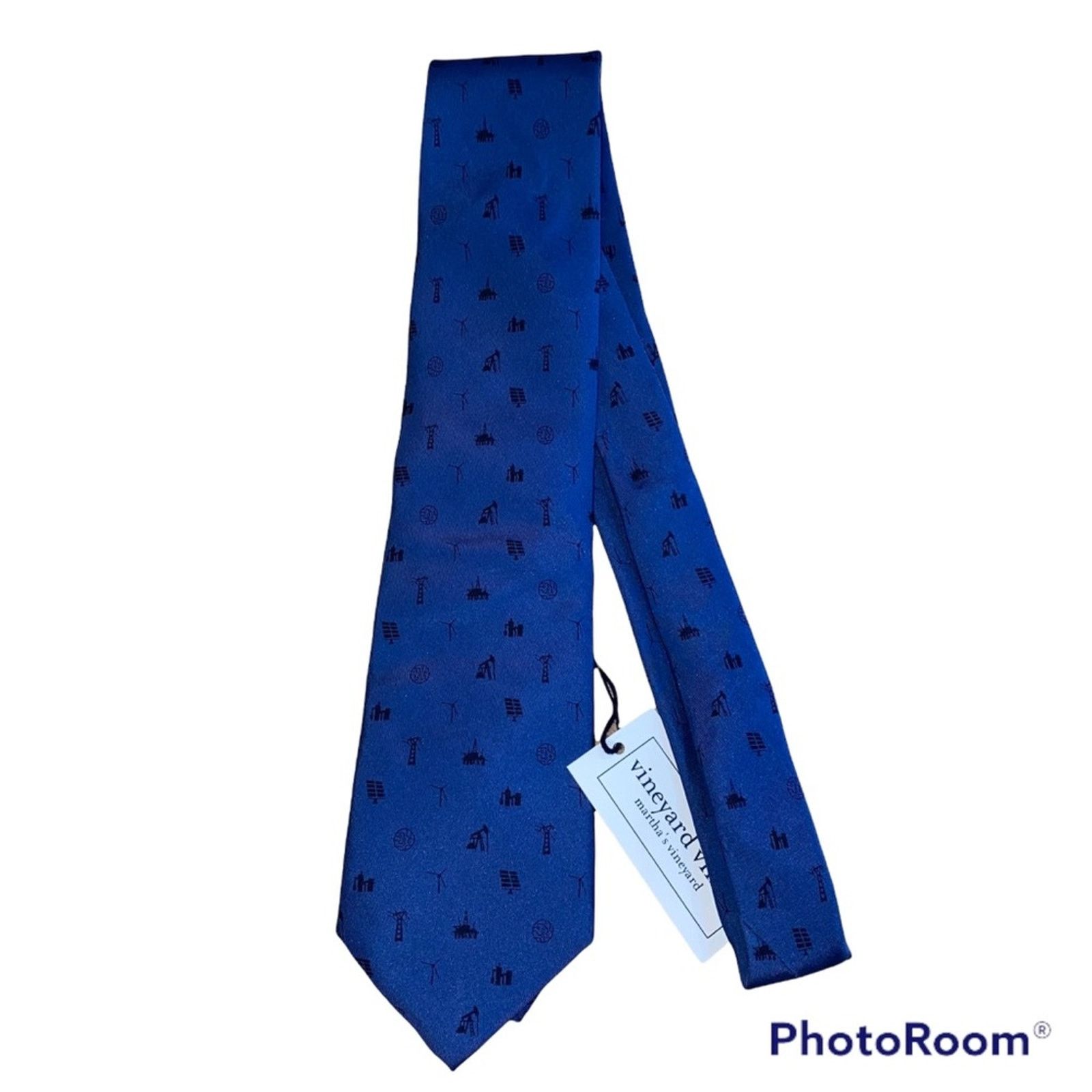 Vineyard Vines NWT Vineyard Vines Custom Collections Blue Silk Tie Size ONE SIZE - 1 Thumbnail