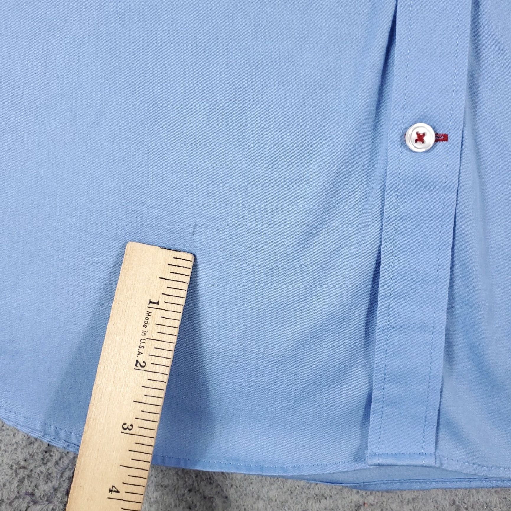 Tommy Hilfiger Tommy Hilfiger Button-Up Shirt Mens Large Blue Casual Long Sleeve Regular Fit Size US L / EU 52-54 / 3 - 3 Thumbnail