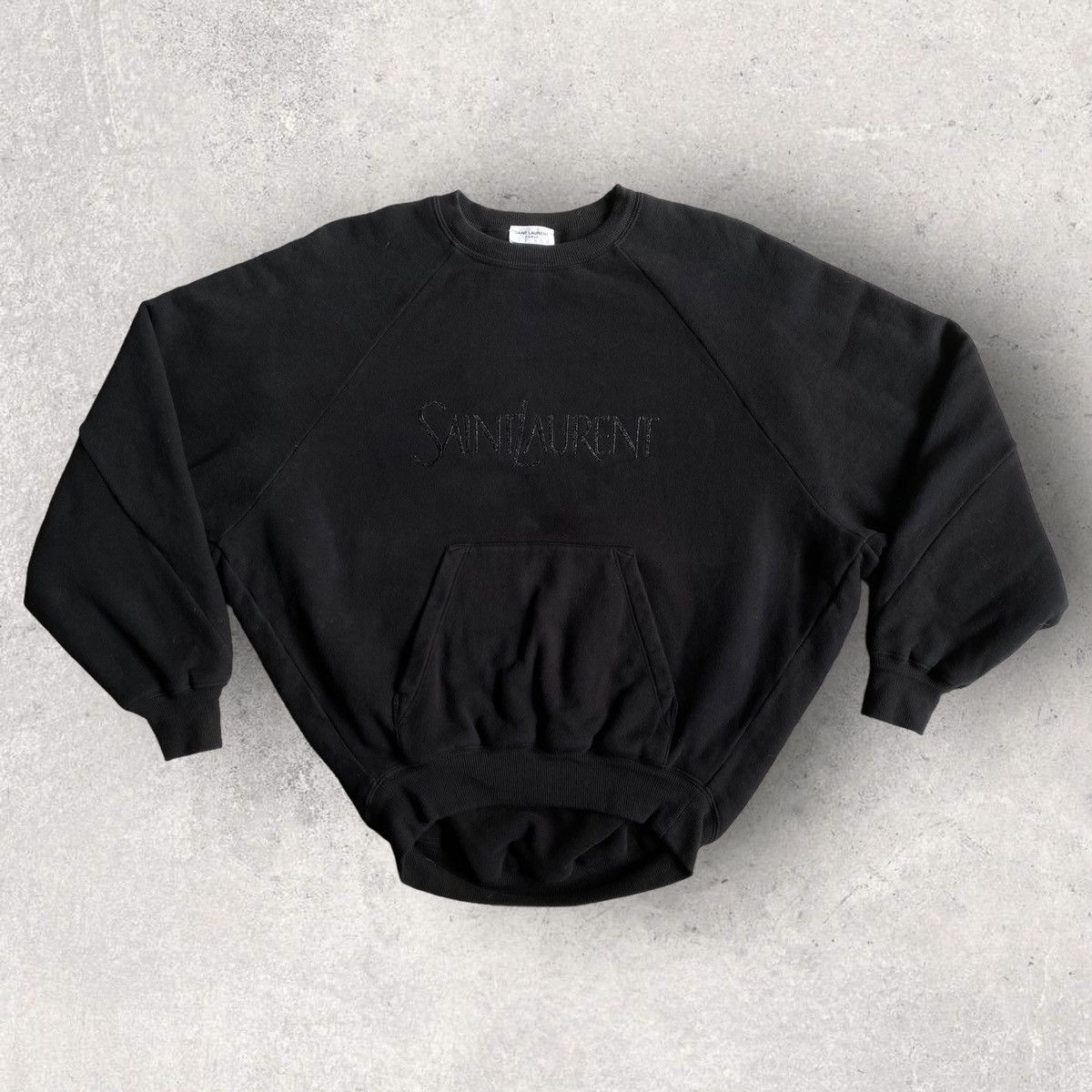 Saint Laurent Paris SLP Logo Raglan Sweater Size S / US 4 / IT 40 - 3 Thumbnail