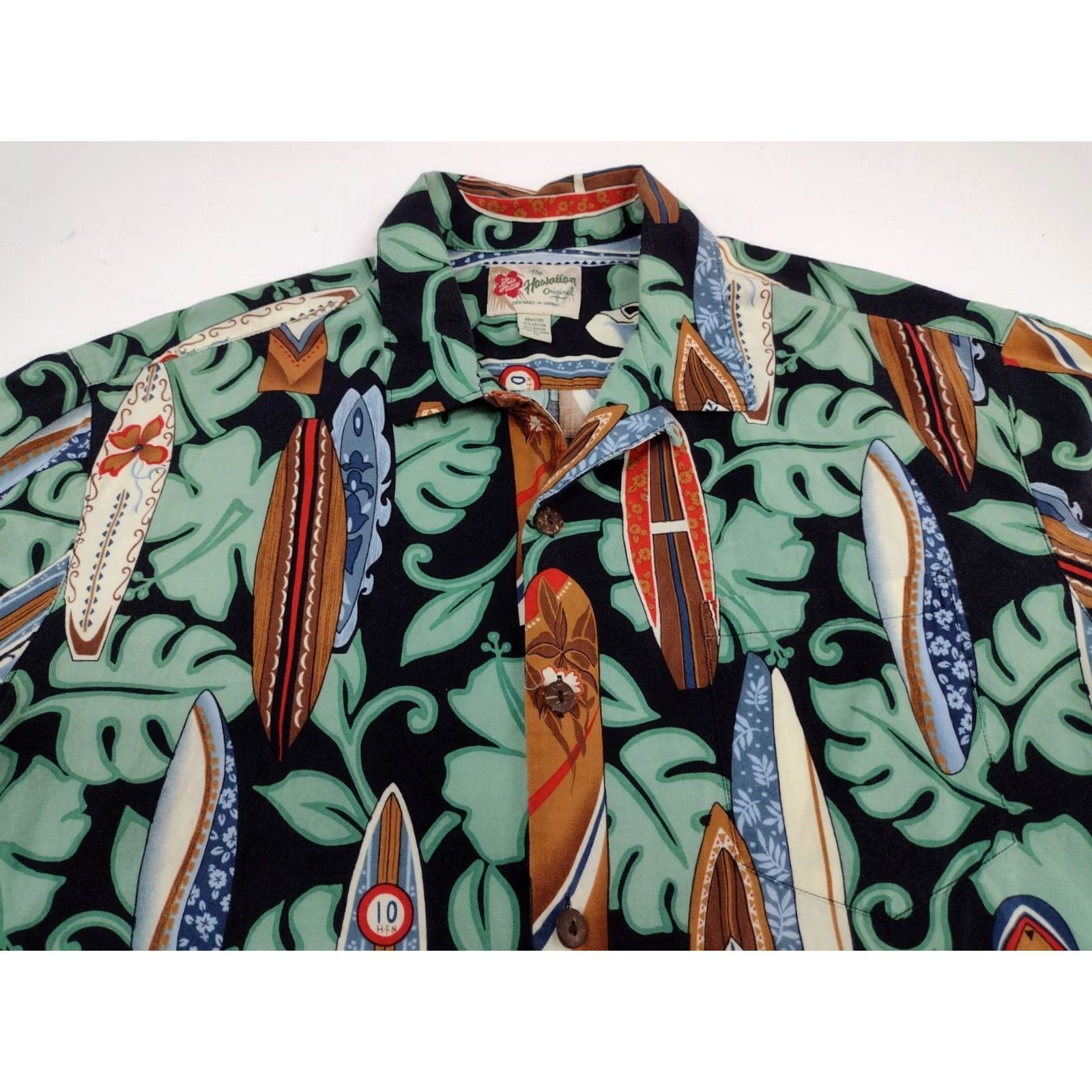 Hilo Hattie Hilo Hattie Shirt XL Multicolor Mens Hawaiian Surfboards Short Sleeve Button Down #2452 Size US XL / EU 56 / 4 - 2 Thumbnail