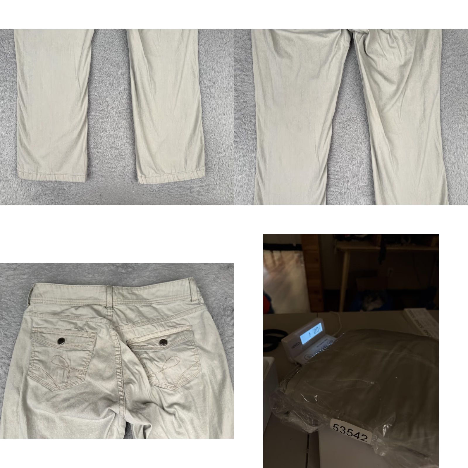 Lee Riders By Lee Jeans Womens 8P Petite Beige Mid Rise Straight Jeans Size 30" / US 8 / IT 44 - 10 Thumbnail