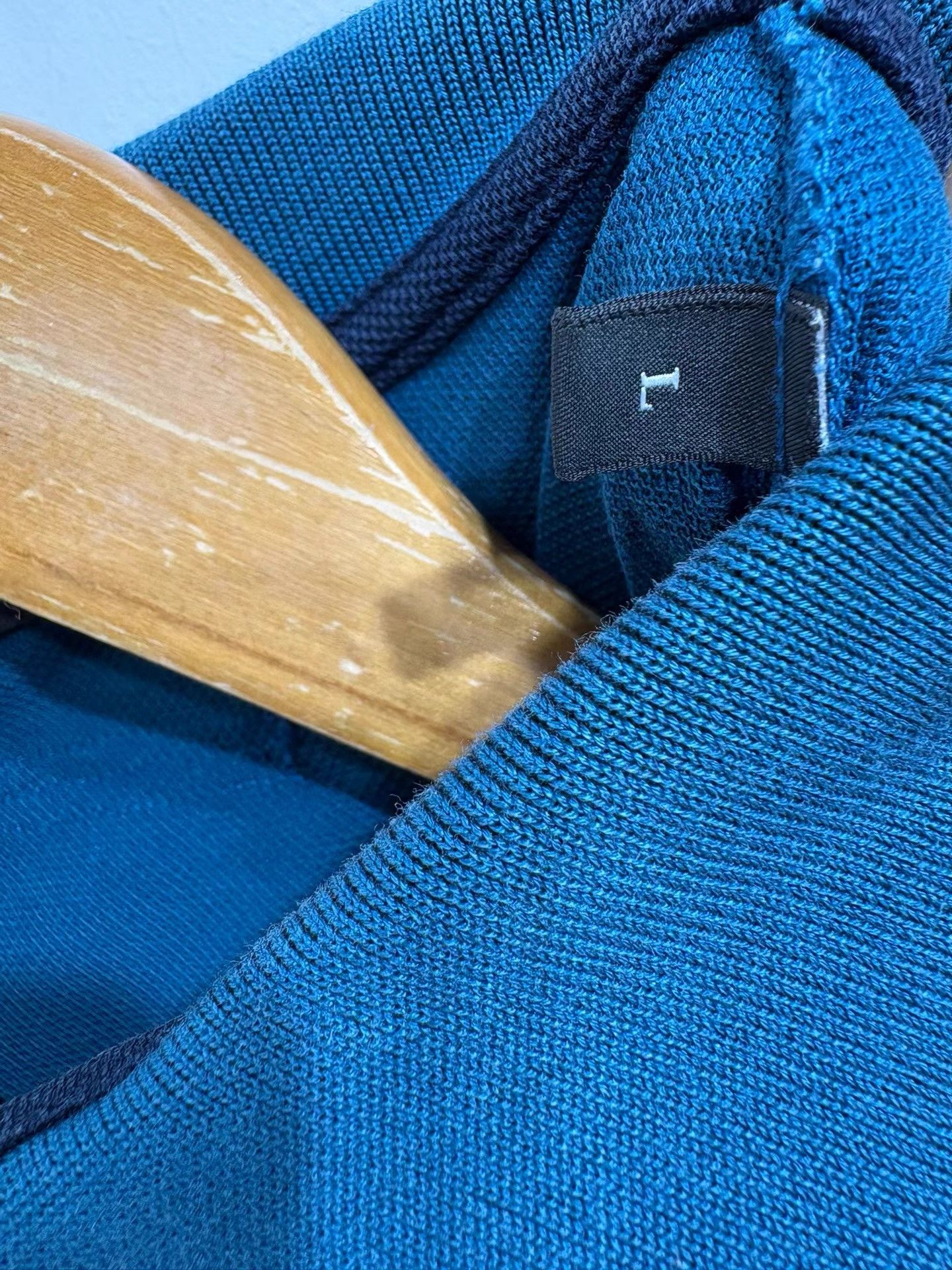 Z Zegna Zegna Men's Blue Short Sleeve Polo Shirt K29 Size US L / EU 52-54 / 3 - 8 Thumbnail