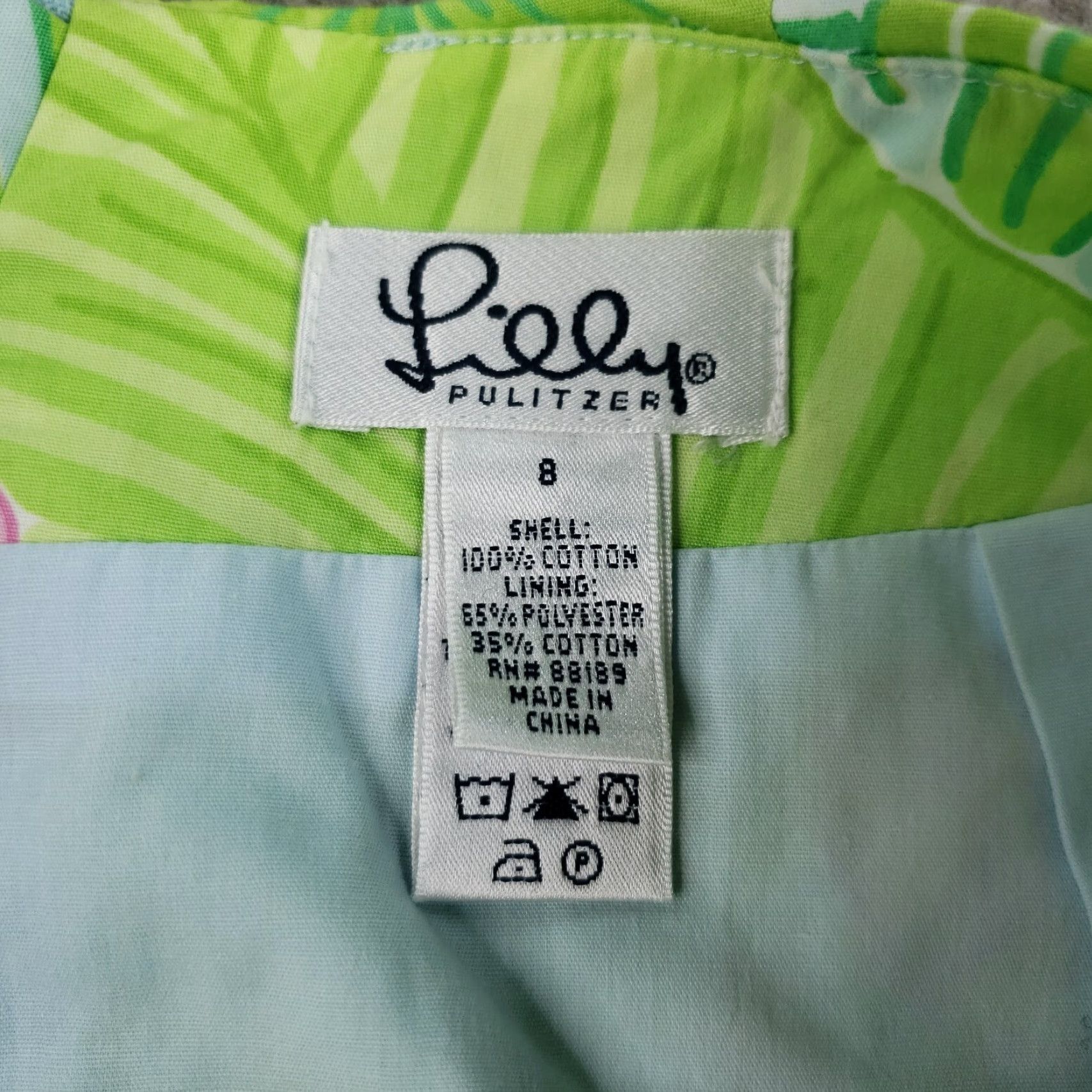 Lilly Pulitzer VINTAGE Lilly Pulitzer Skirt Women 8 Pink Floral Mini Short with Pockets Size 36" / US 14 / IT 50 - 6 Thumbnail