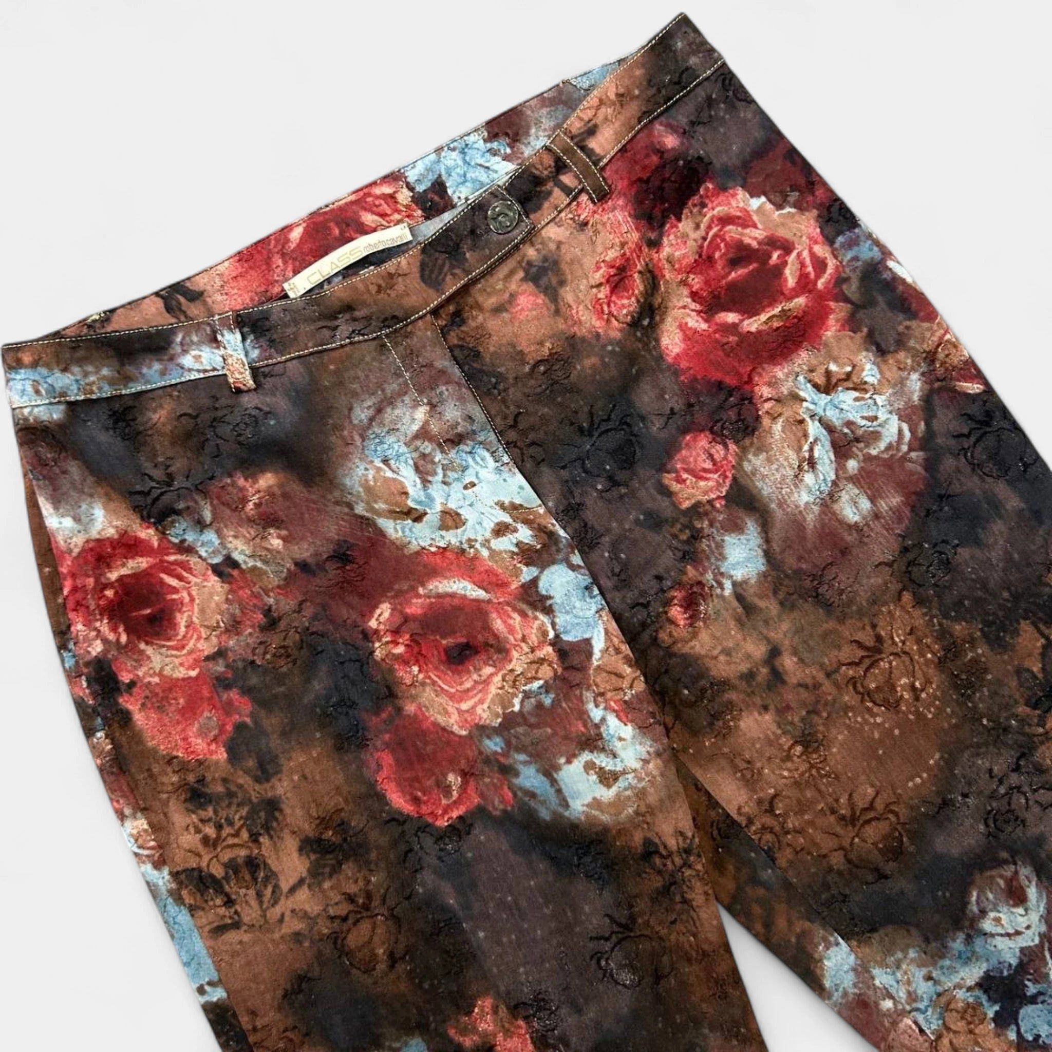 Roberto Cavalli Roberto Cavalli Class Floral Wide Leg Pants Size US 31 - 2 Thumbnail