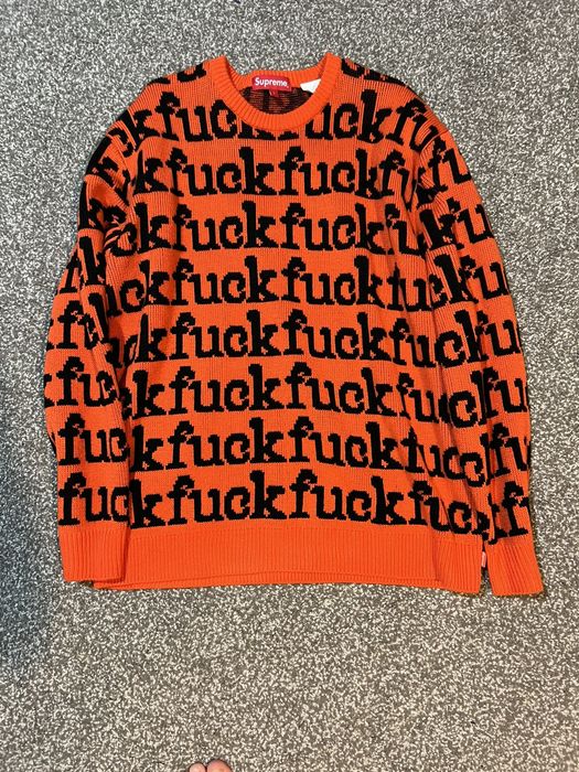 Supreme Supreme fuck sweater (ss22) | Grailed