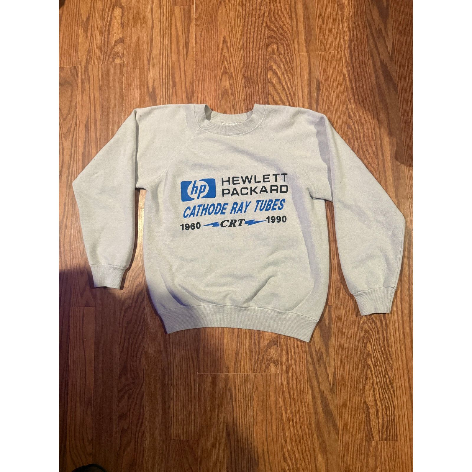 Hanes White 1990 HP Tech CRT Monitors Sweater Size US M / EU 48-50 / 2 - 1 Thumbnail