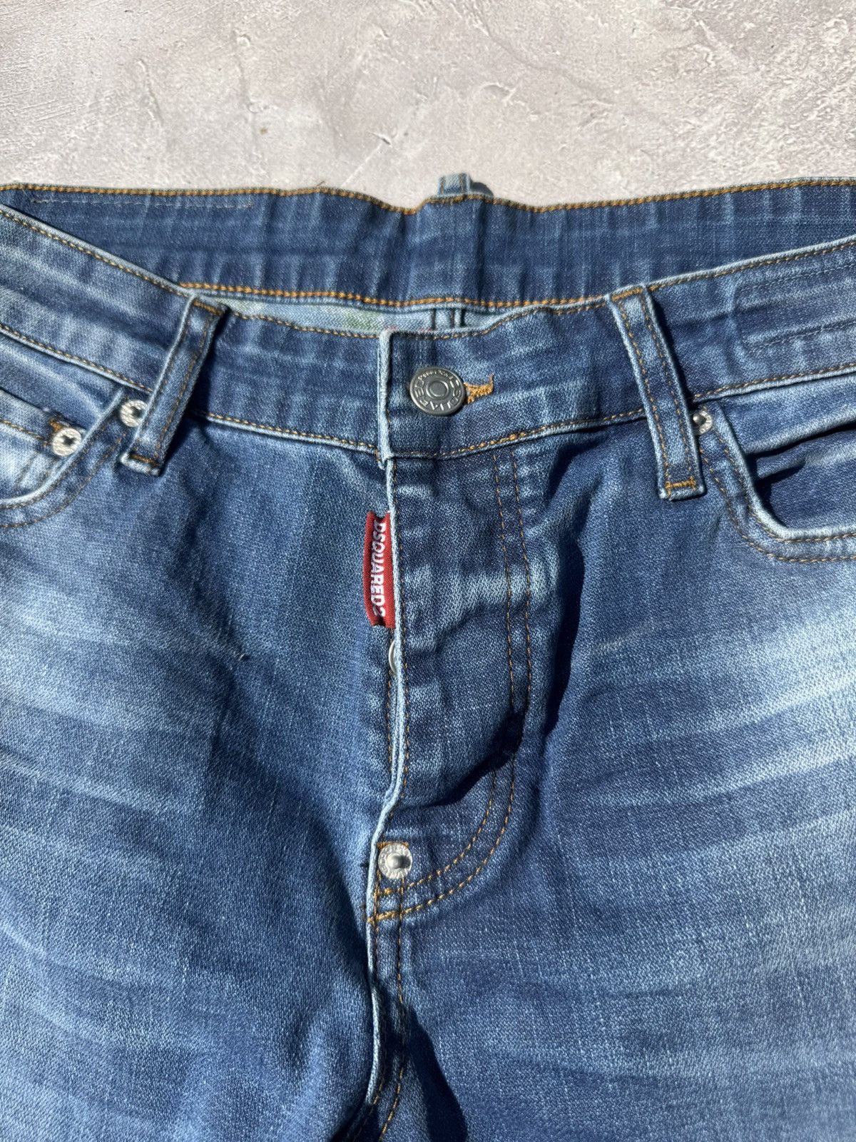 Dsquared2 Dsquared2 Distressed Effect Y2k Slim Fit Men's Jeans Size US 32 / EU 48 - 8 Thumbnail