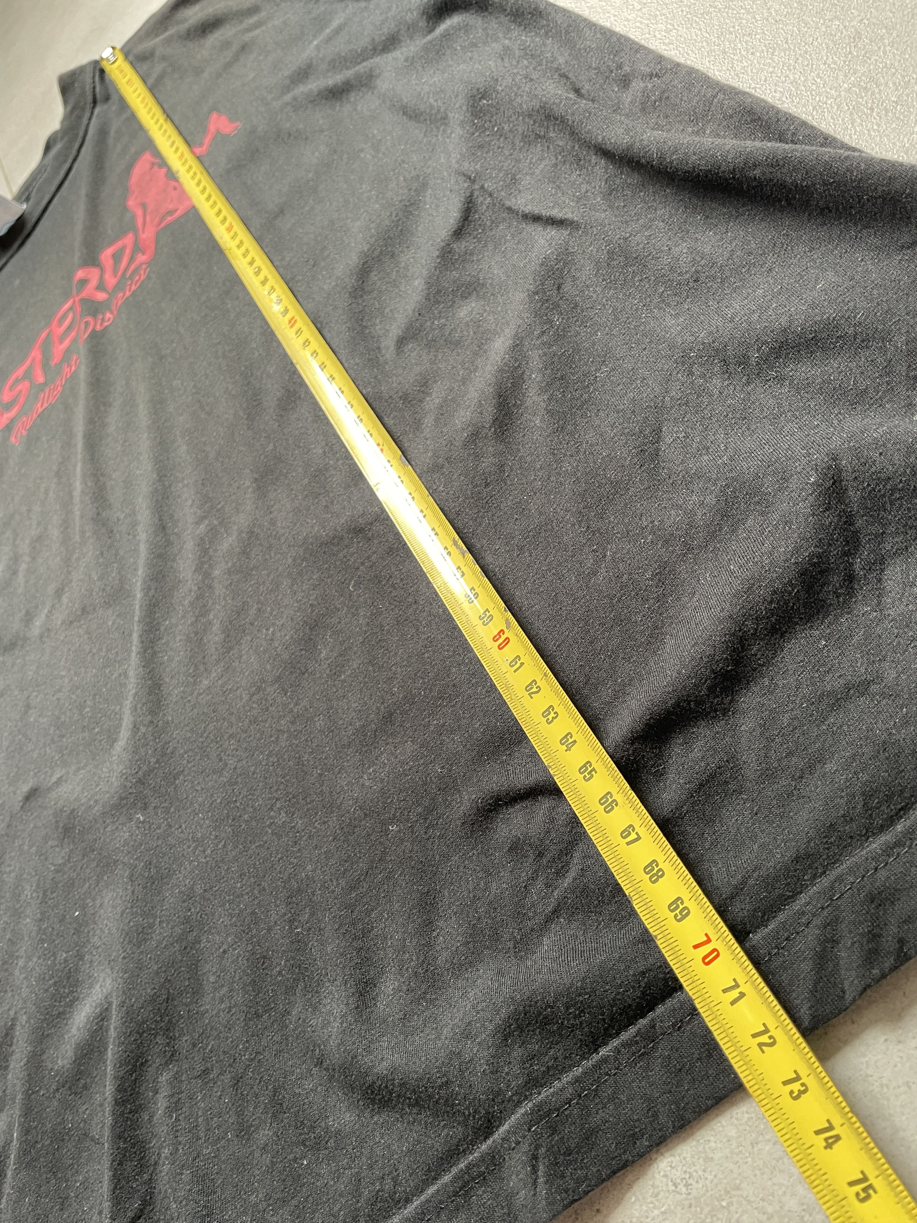 Vintage Y2K AMSTERDAM RED LIGHT DISTRIC PUSSY BLACK WASHED BOXY TEE Size US XL / EU 56 / 4 - 5 Thumbnail