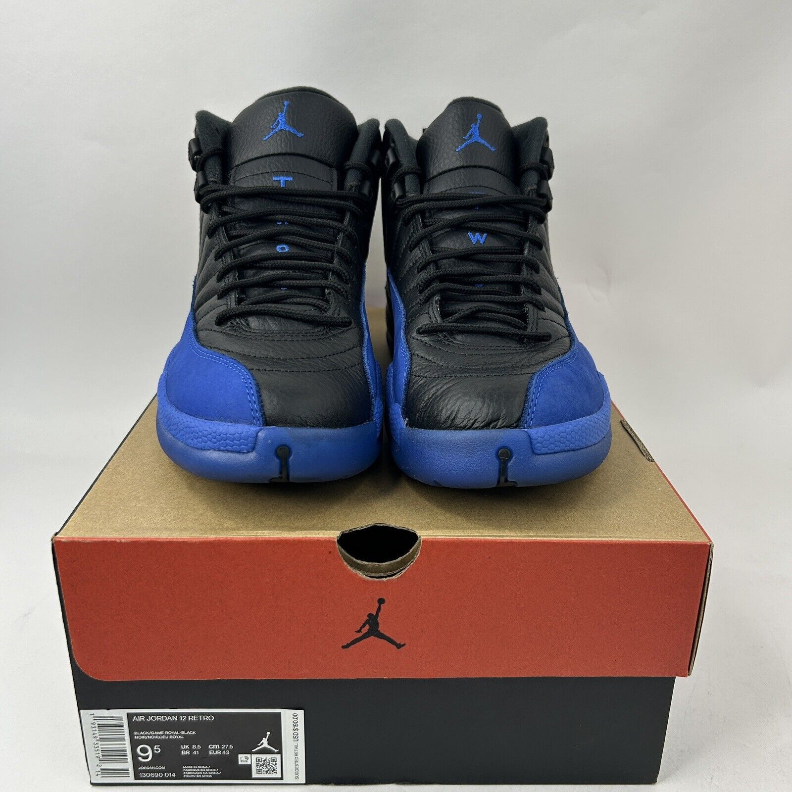 Nike Nike Air Jordan 12 Retro “Black Game Royal” 2024 Size US 9.5 / EU 42-43 - 2 Thumbnail