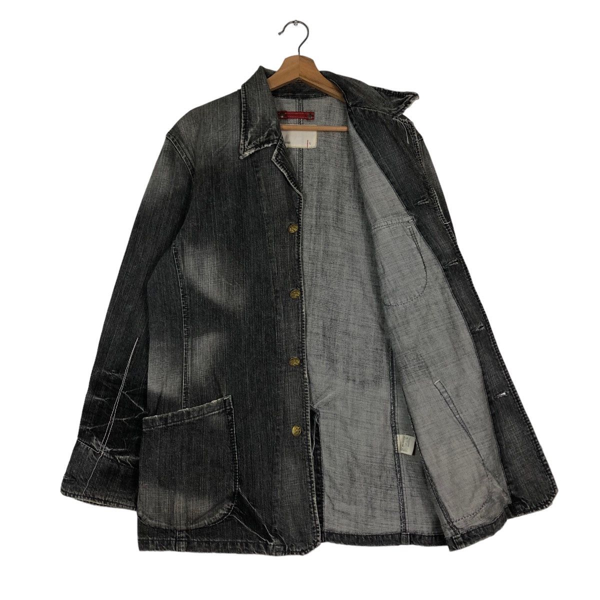Japanese Brand Vintage Hickory Chore Jacket Levi’s Redloop Big Pocket Bike Size US L / EU 52-54 / 3 - 11 Thumbnail