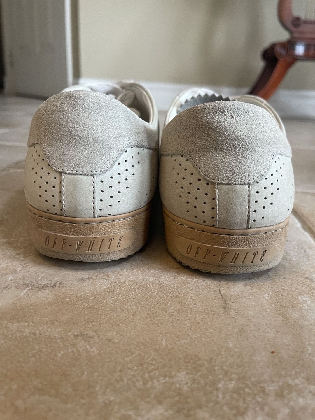 Off-White OFF WHITE Diagonals Holed Sneaker White EU 38 Size US 5.5 / EU 38 - 3 Thumbnail