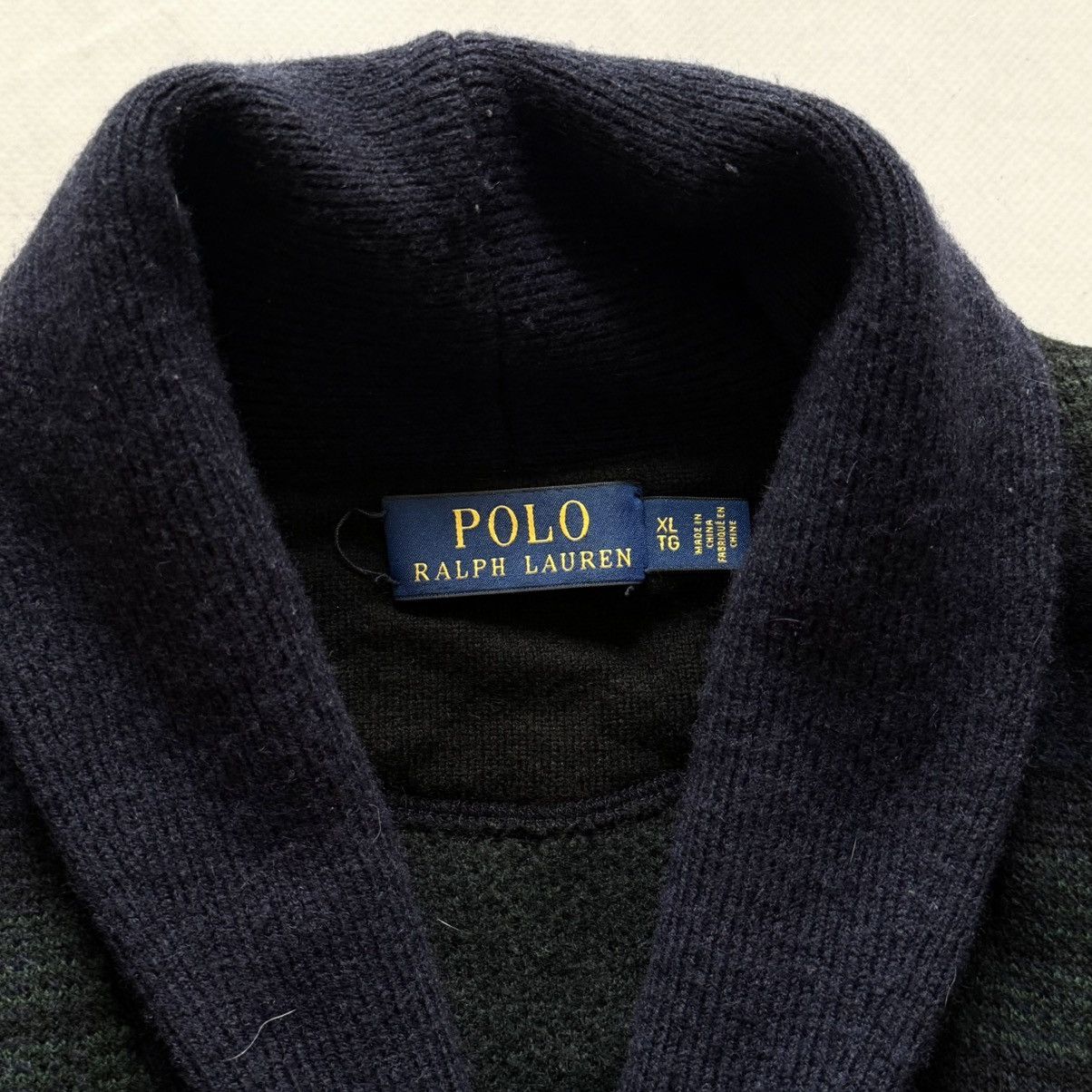 Ralph Lauren Polo Ralph Lauren Wool Checkered Green/Blue Cardigan RRL Size US XL / EU 56 / 4 - 8 Thumbnail