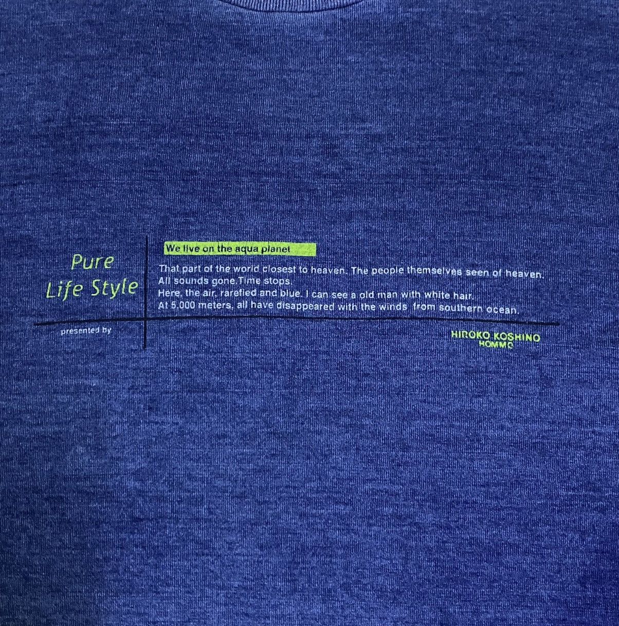 Designer × Hiroko Koshino Homme × Japanese Brand Vintage HIRIKO KOSHINO HOMME Spellout T-Shirt Size US XL / EU 56 / 4 - 4 Thumbnail