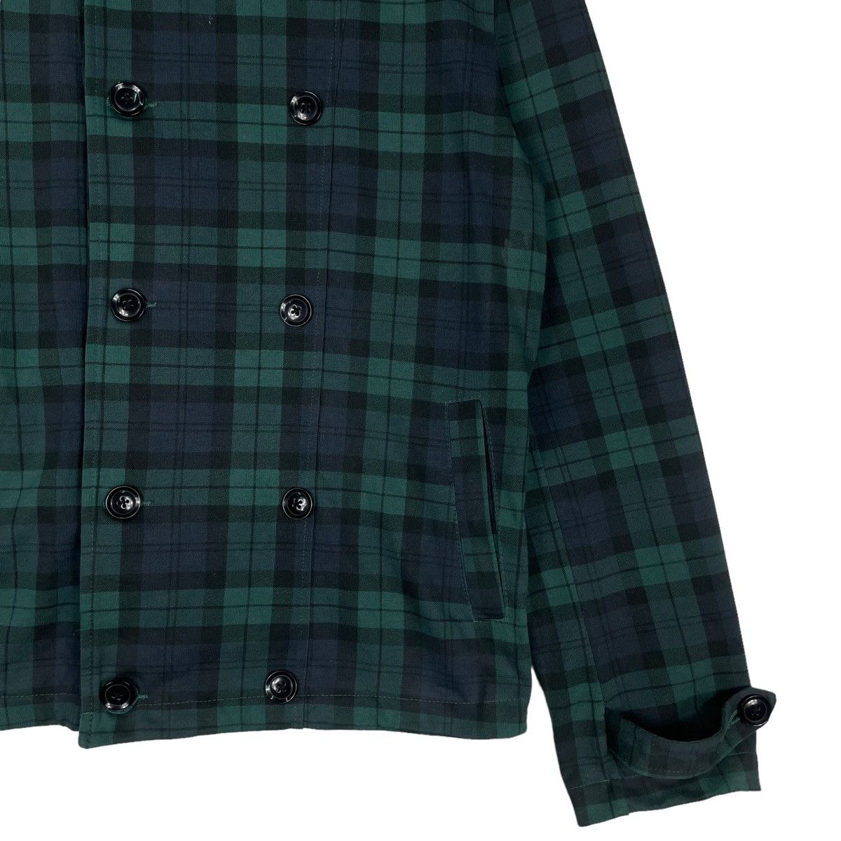 Hysteric Glamour × Japanese Brand × RAGEBLUE 💥RAGEBLUE CHECKED GREEN BLUE HOODIE JACKET Size US M / EU 48-50 / 2 - 5 Thumbnail