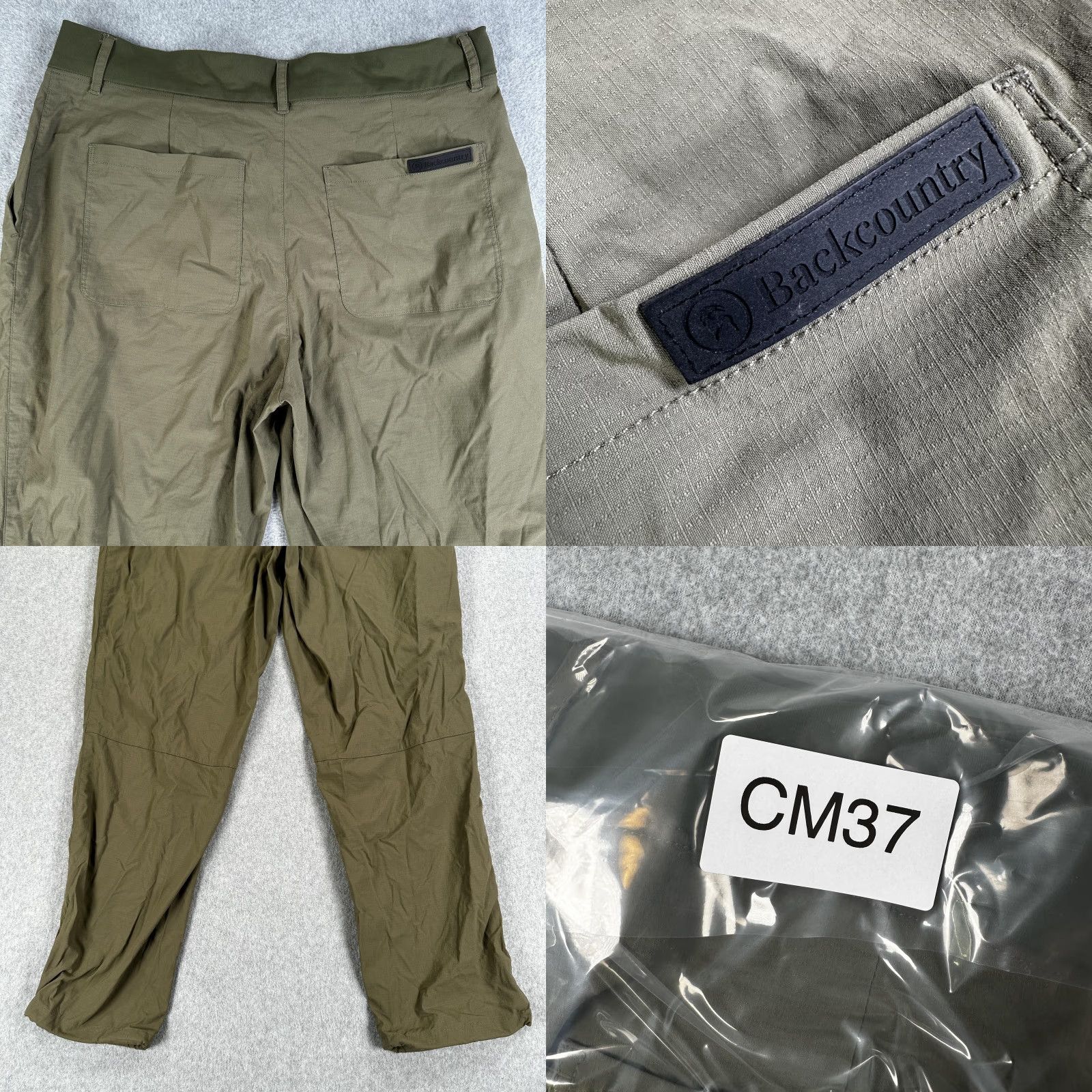 Vintage Backcountry Green Lightweight Womens 12 Straight Pants Elastic Waist Travel Hiking Casual Size 34" / US 12 / IT 48 - 8 Thumbnail