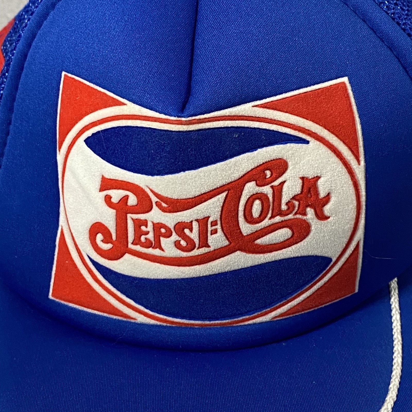 Pepsi Vintage Pepsi Cola 3 Stripe Trucker Mesh Snapback Hat Cap Size ONE SIZE - 2 Thumbnail