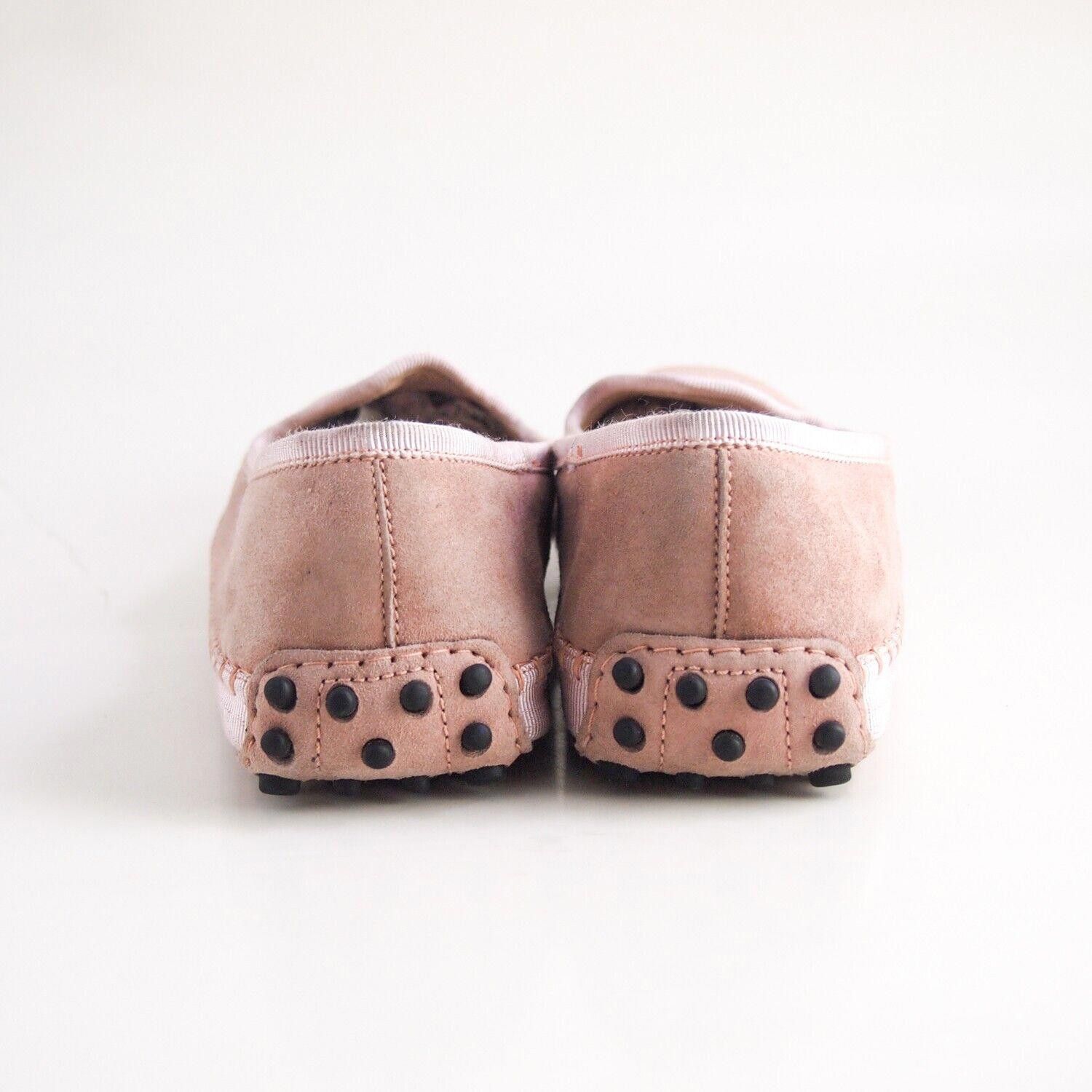 Tod's Tods Gommini Loafers Pink Suede Womens EU 37.5 US 7.5 Size US 7.5 / IT 37.5 - 7 Thumbnail
