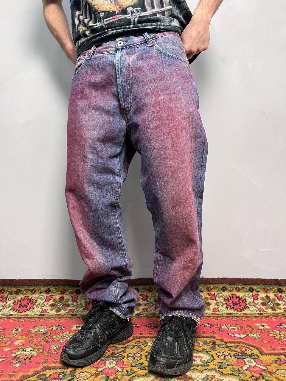 Vintage Diesel Industry distressed jeans denim faded pants