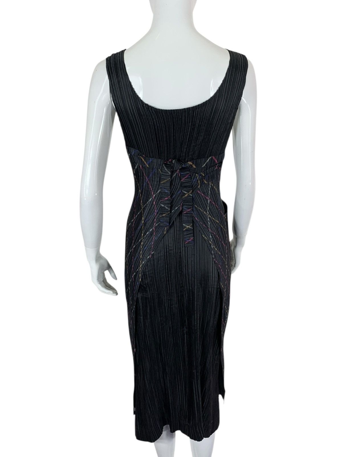 Pleats Please Issey Miyake Vintage Issey Miyake IM Product Pleated Teal Apron Dress Size ONE SIZE - 15 Thumbnail