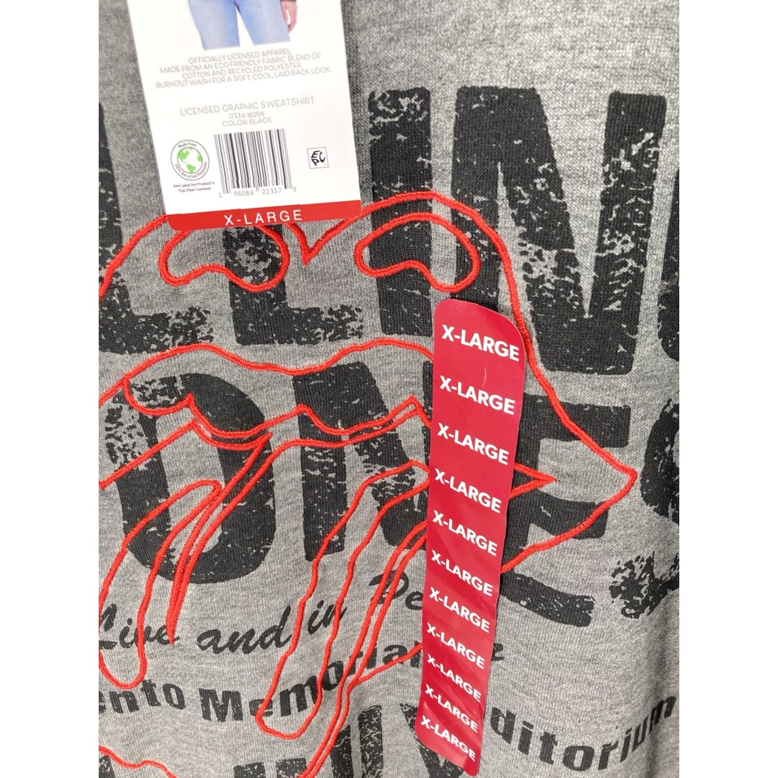 Vintage Rolling Stones Sweatshirt Women Gray XL Band Long Sleeve Pullover NWT Size XL / US 12-14 / IT 48-50 - 4 Thumbnail