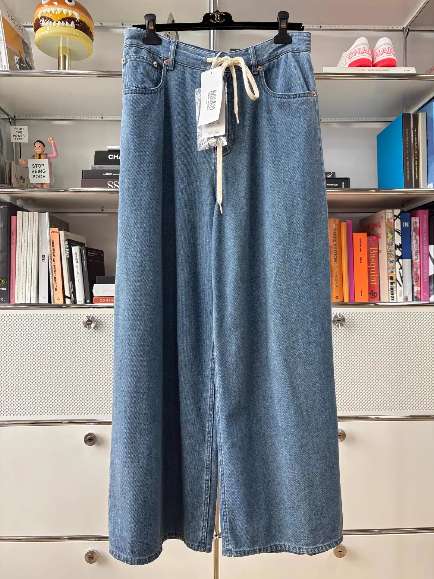 Maison Margiela Maison Margiela MM6 Blue Drawstring Jeans IT40 Size 27" / US 4 / IT 40 - 1 Thumbnail