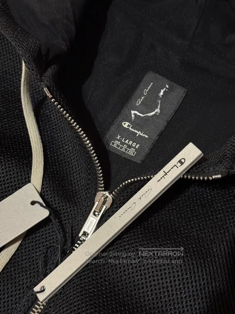 Rick Owens Rick Owens Drawstring side logo zip-up hoodie Size US XL / EU 56 / 4 - 3 Thumbnail