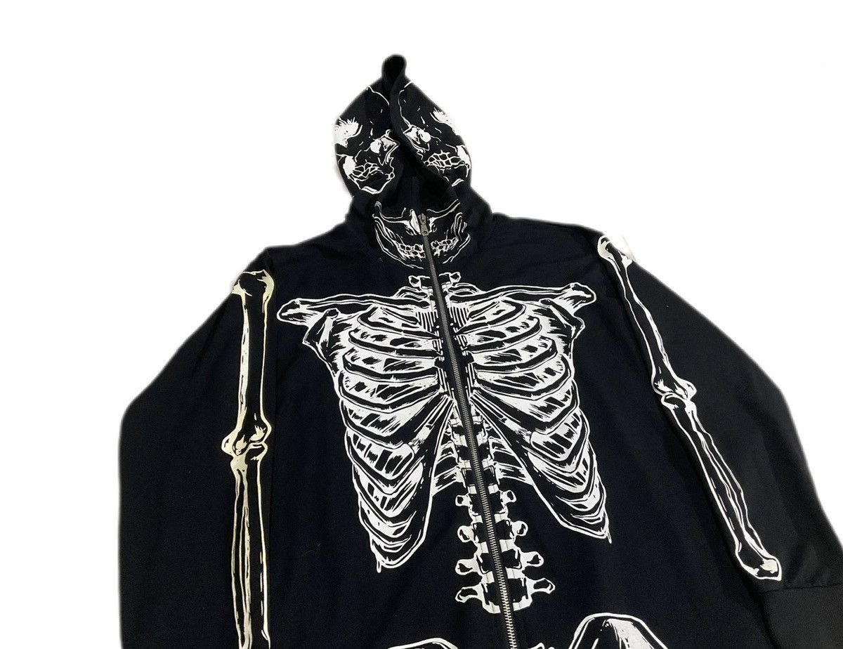 Hysteric Glamour × If Six Was Nine × Seditionaries 🔥Sick Y2K Glad News Skeleton Hoodie Zipper Punk Size US L / EU 52-54 / 3 - 4 Thumbnail