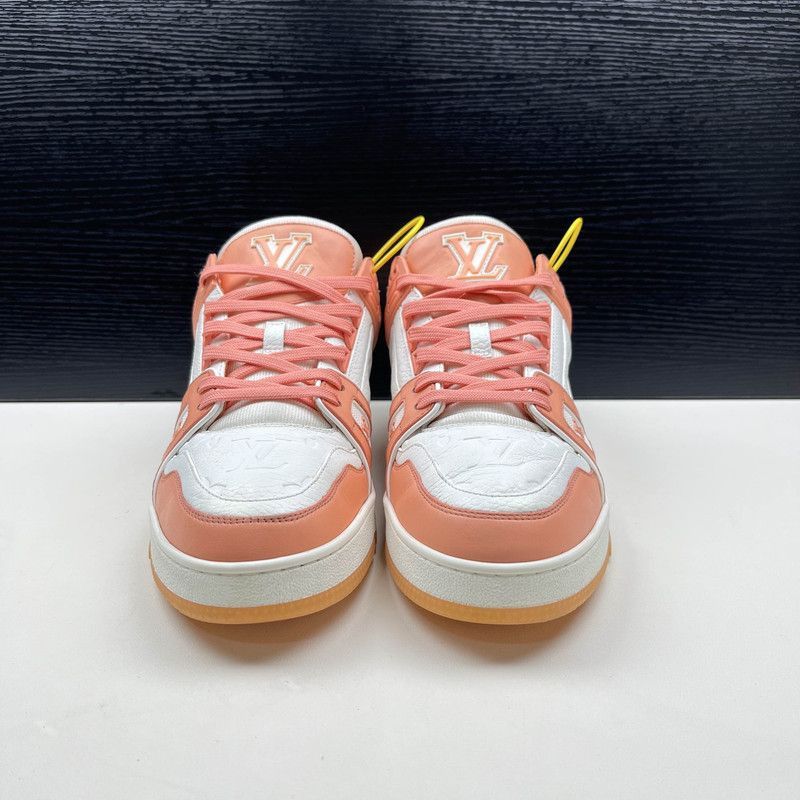 Louis Vuitton Louis Vuitton Trainer Low Top Sneakers in Peach -2508 Size US 8.5 / EU 41-42 - 2 Thumbnail