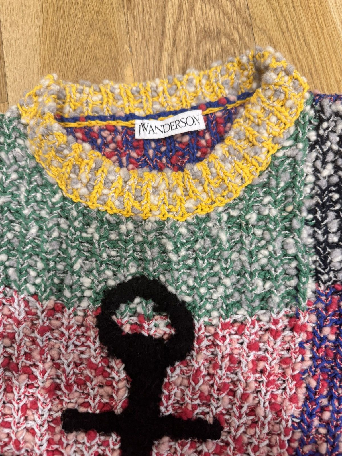JW Anderson JW Anderson Multicolor Anchor Patchwork Crewneck Jumper Size US S / EU 44-46 / 1 - 2 Thumbnail