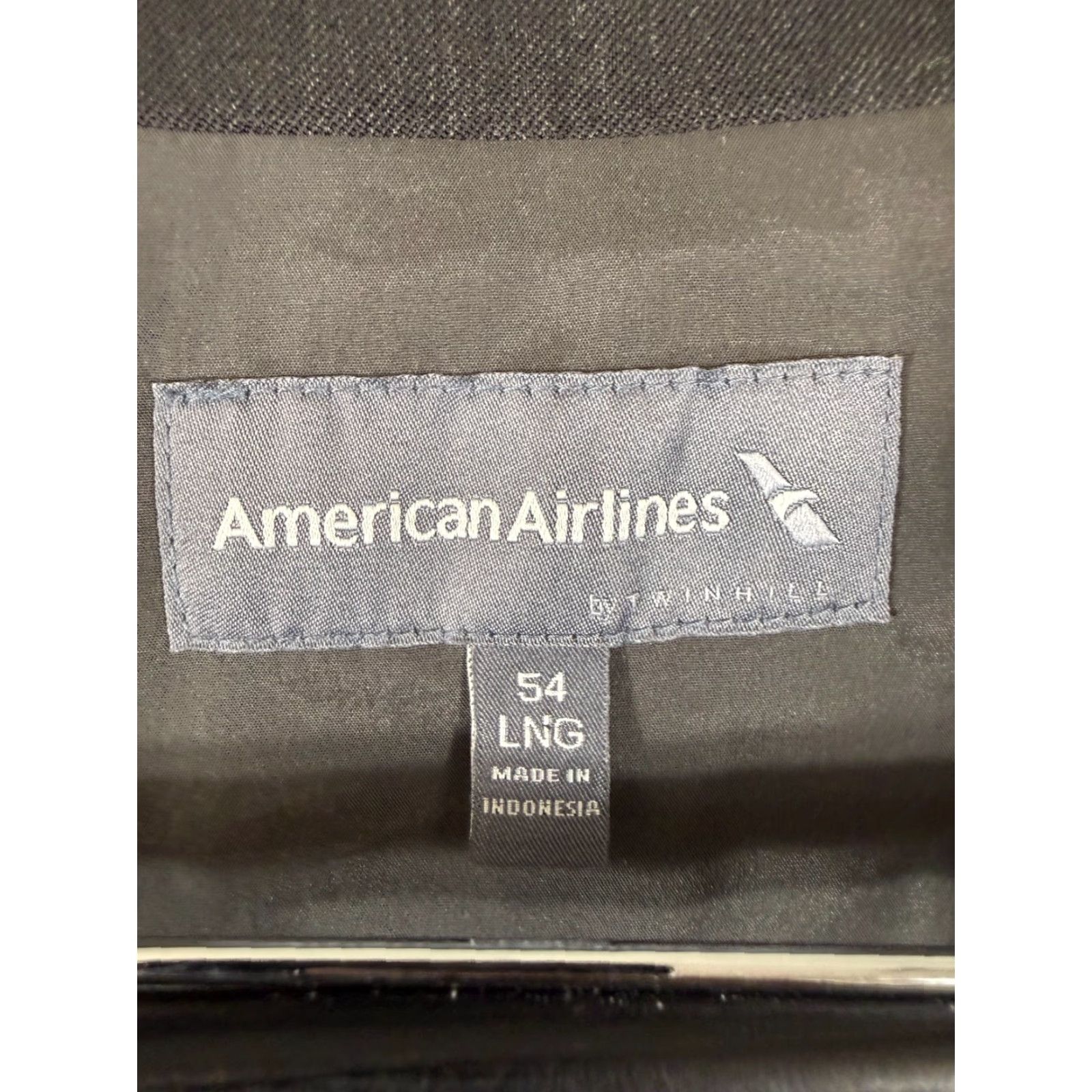 Vintage VINTAGE American Airlines Employee Vest Mens 54 LNG Charcoal Gray Wool Blend Lined Pockets Size US L / EU 52-54 / 3 - 5 Thumbnail