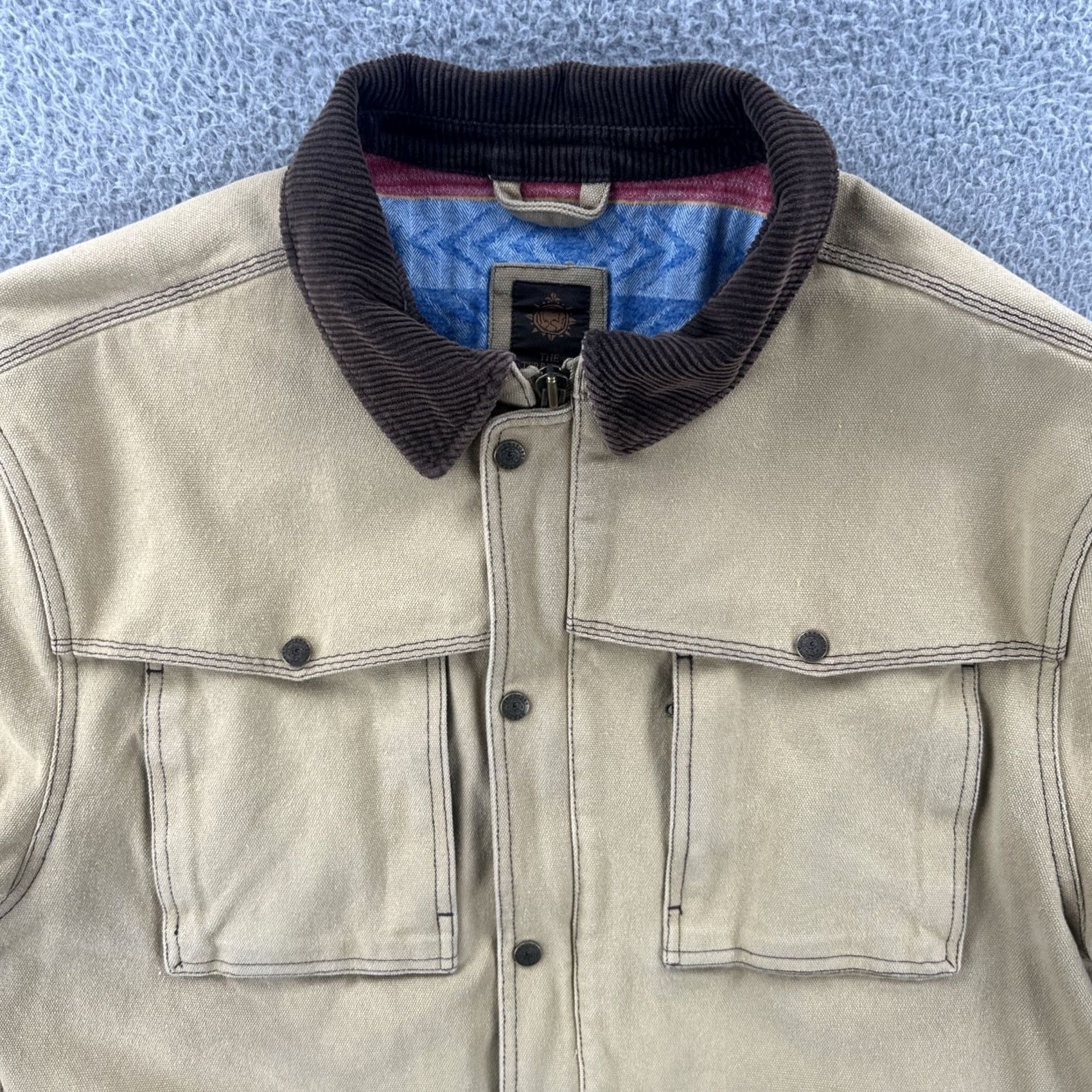 The Territory Ahead VINTAGE Territory Ahead Coat Aztec Chore Button Up Lined Cotton XL Men Brown Jacket Size US XL / EU 56 / 4 - 5 Thumbnail