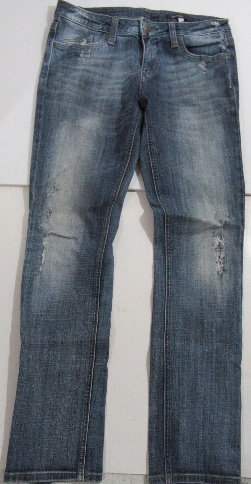 Designer Vigoss Jeans Size 7 Distressed Denim EUC Size 30" / US 8 / IT 44 - 1 Thumbnail